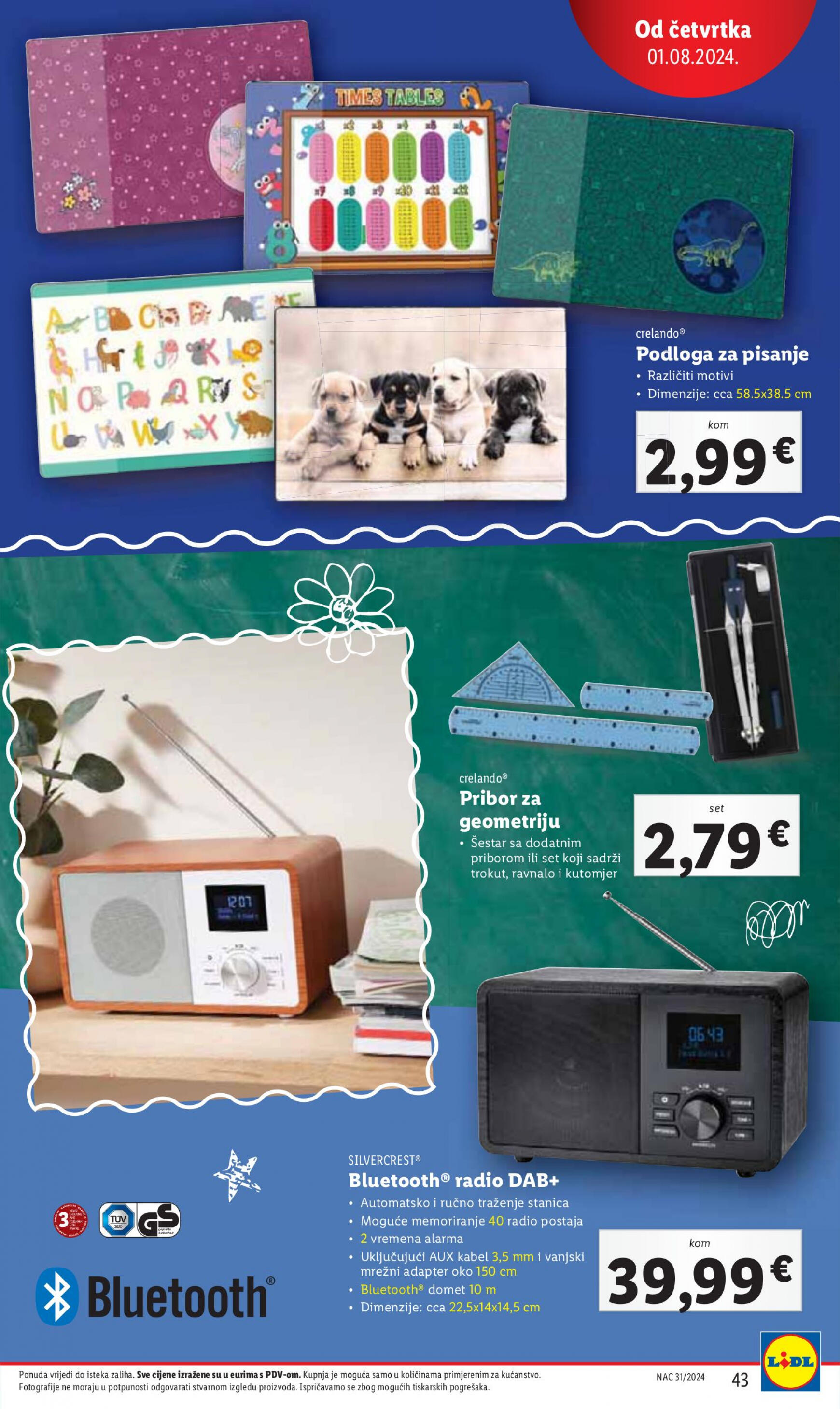 lidl - Novi katalog Lidl 29.07. - 04.08. - page: 43