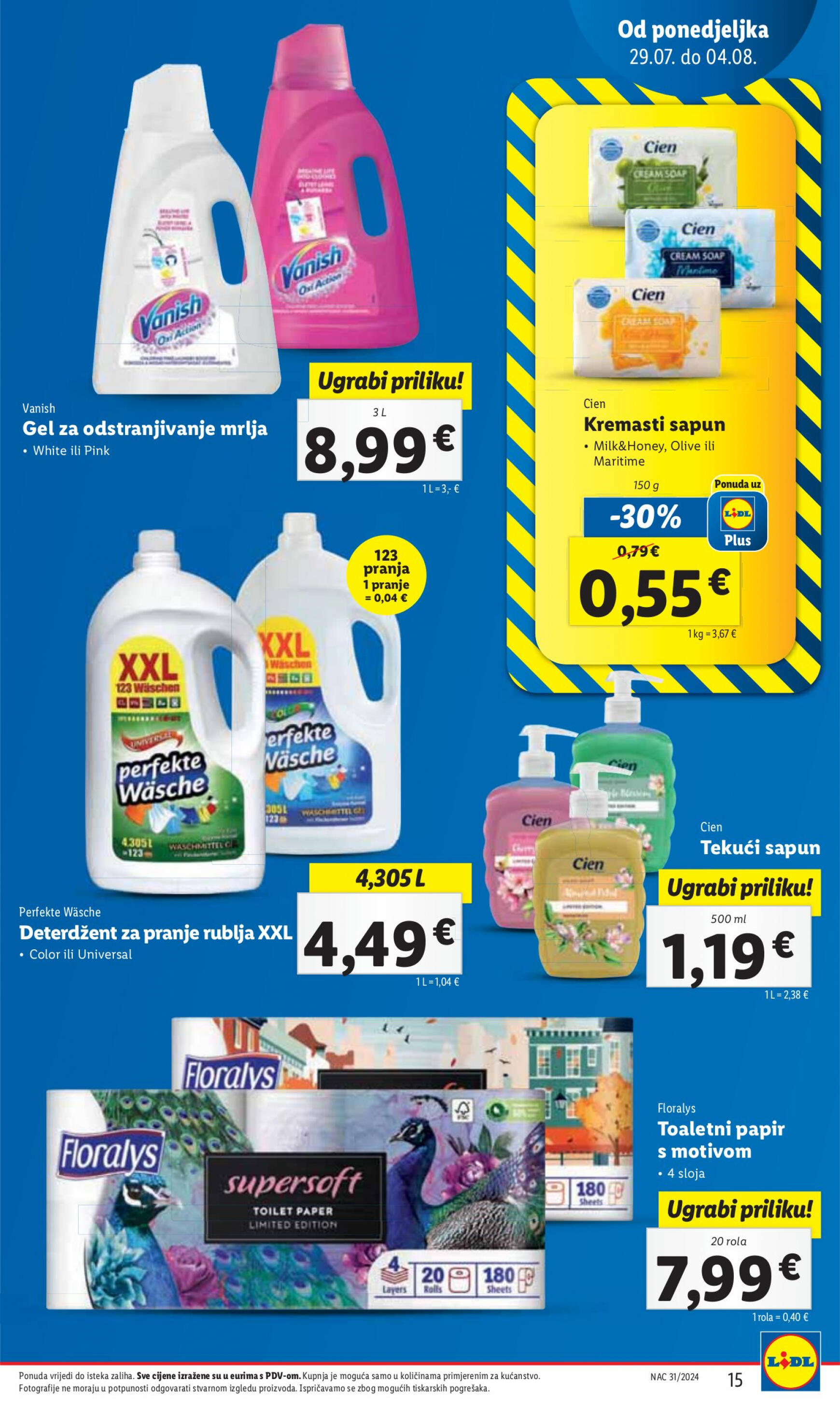 lidl - Novi katalog Lidl 29.07. - 04.08. - page: 15