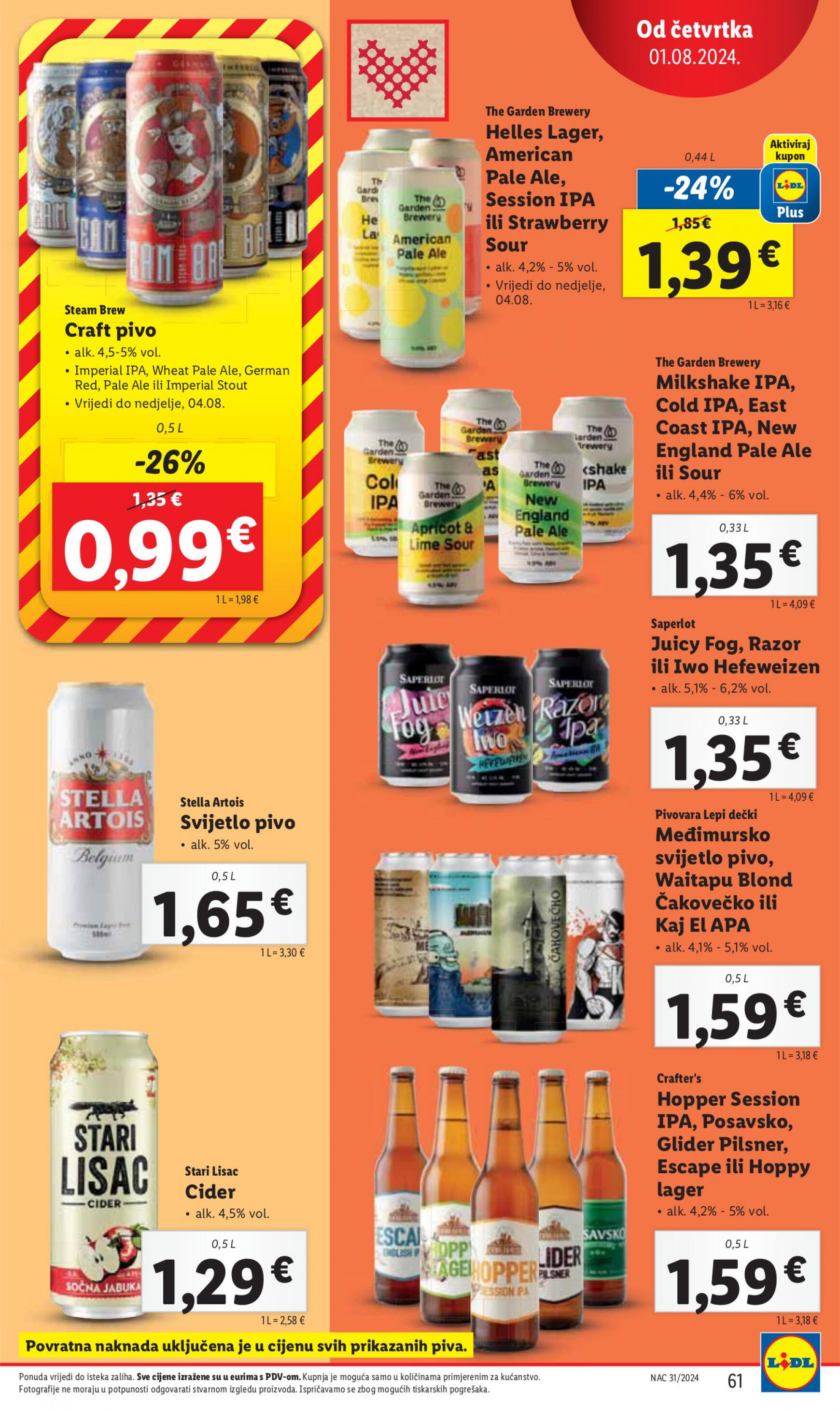 lidl - Novi katalog Lidl 29.07. - 04.08. - page: 61