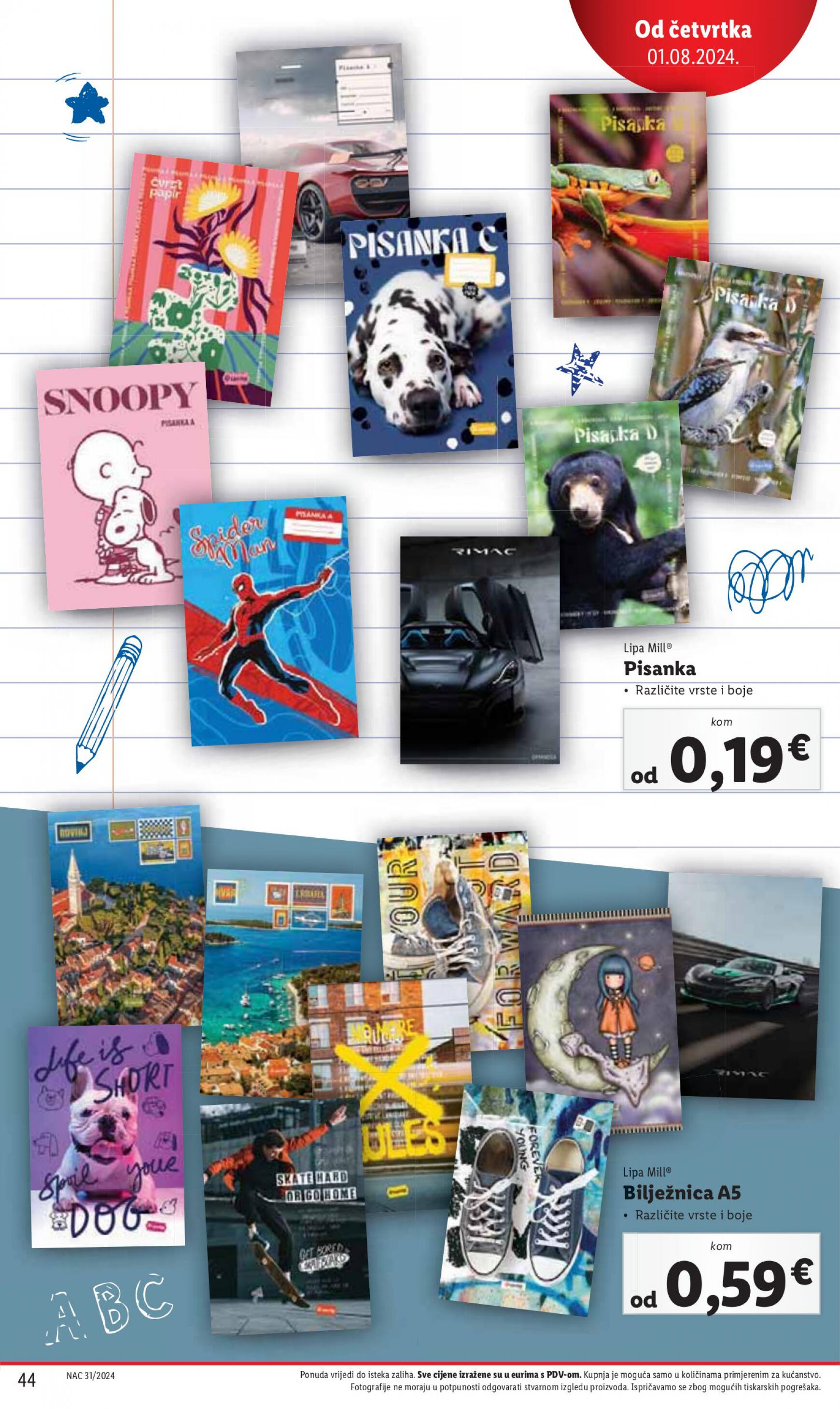 lidl - Novi katalog Lidl 29.07. - 04.08. - page: 44