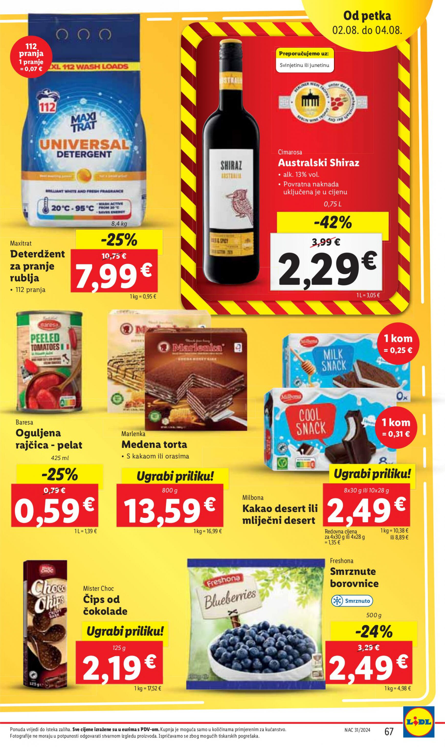 lidl - Novi katalog Lidl 29.07. - 04.08. - page: 67