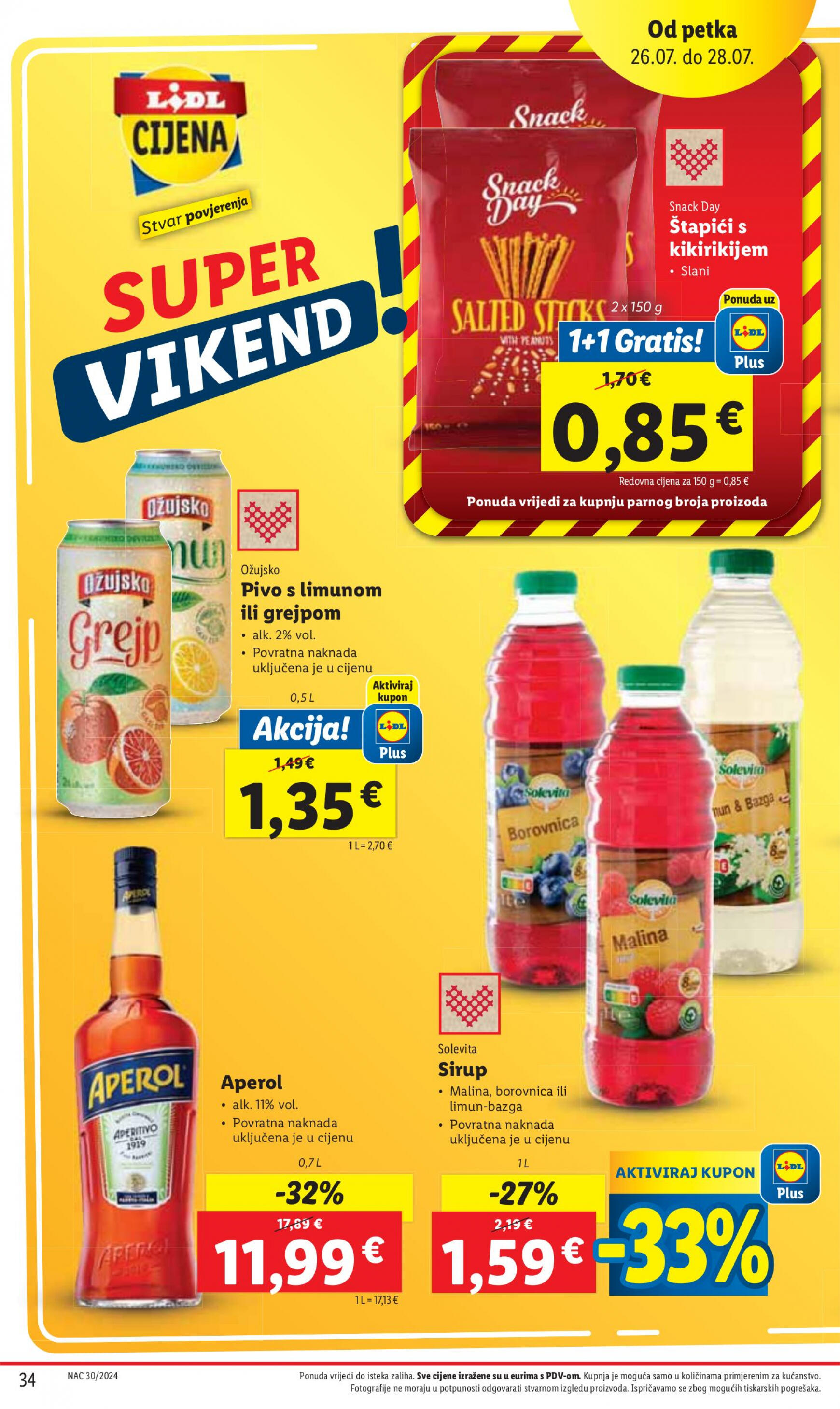 lidl - Novi katalog Lidl 25.07. - 28.07. - page: 34