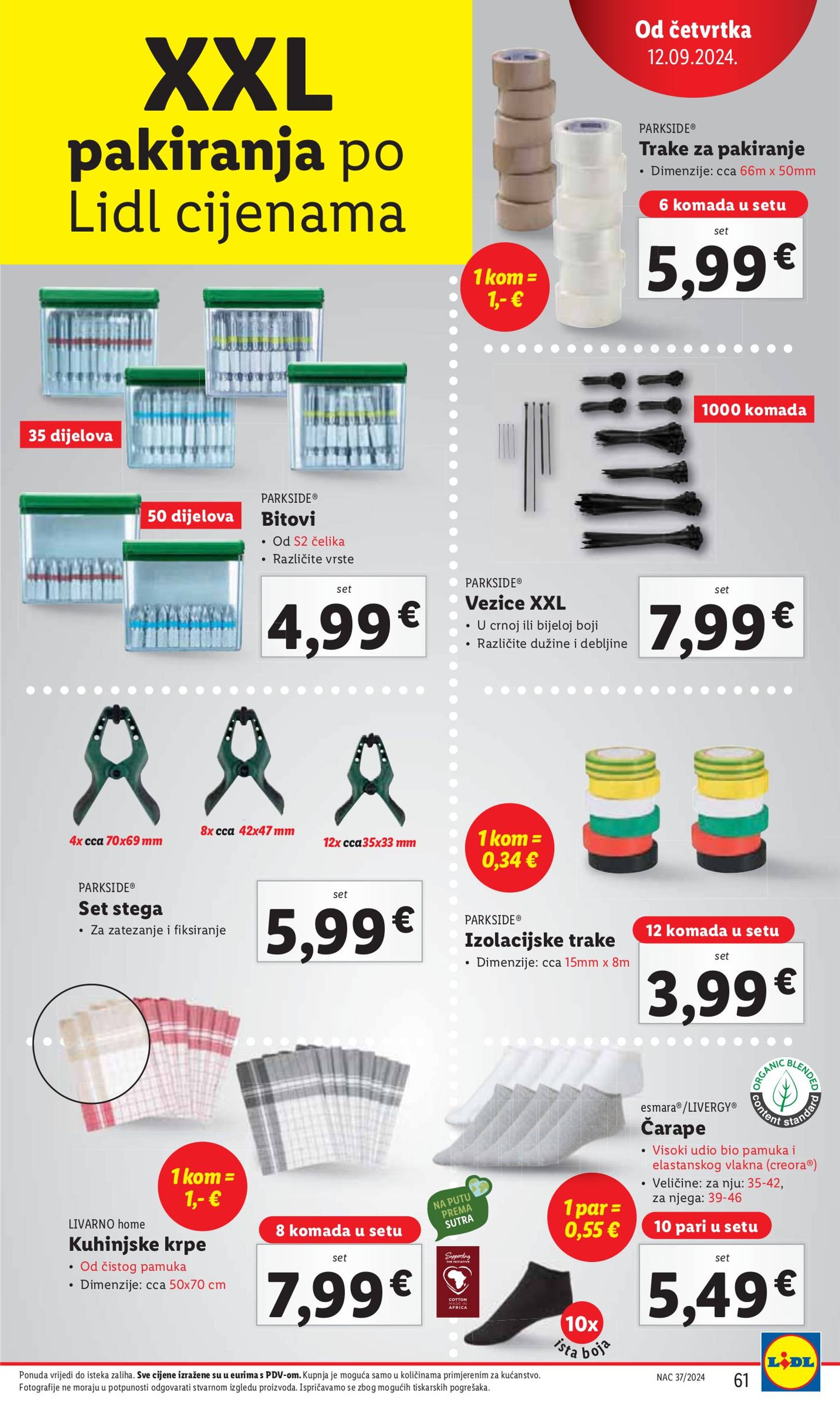 lidl - Novi katalog Lidl 09.09. - 15.09. - page: 61