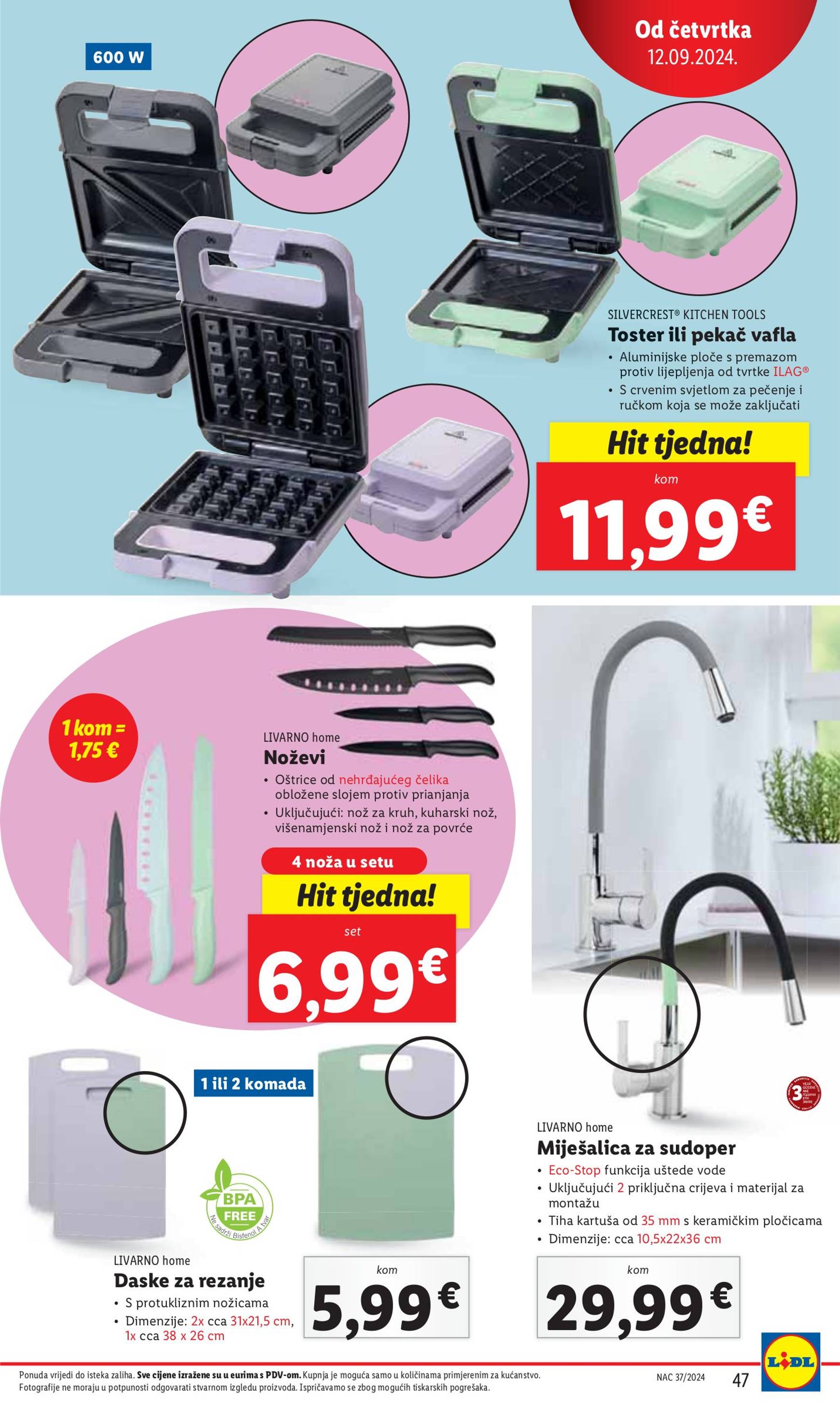 lidl - Novi katalog Lidl 09.09. - 15.09. - page: 47