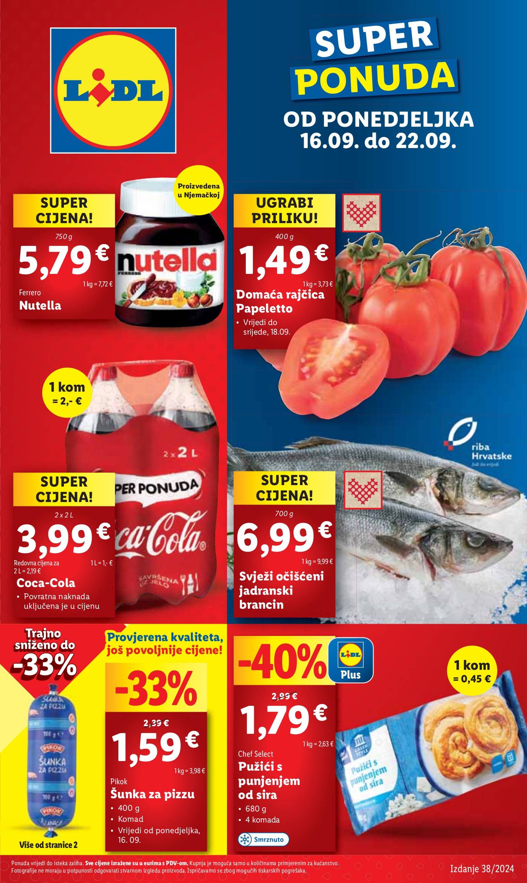 lidl - Novi katalog Lidl 16.09. - 22.09.