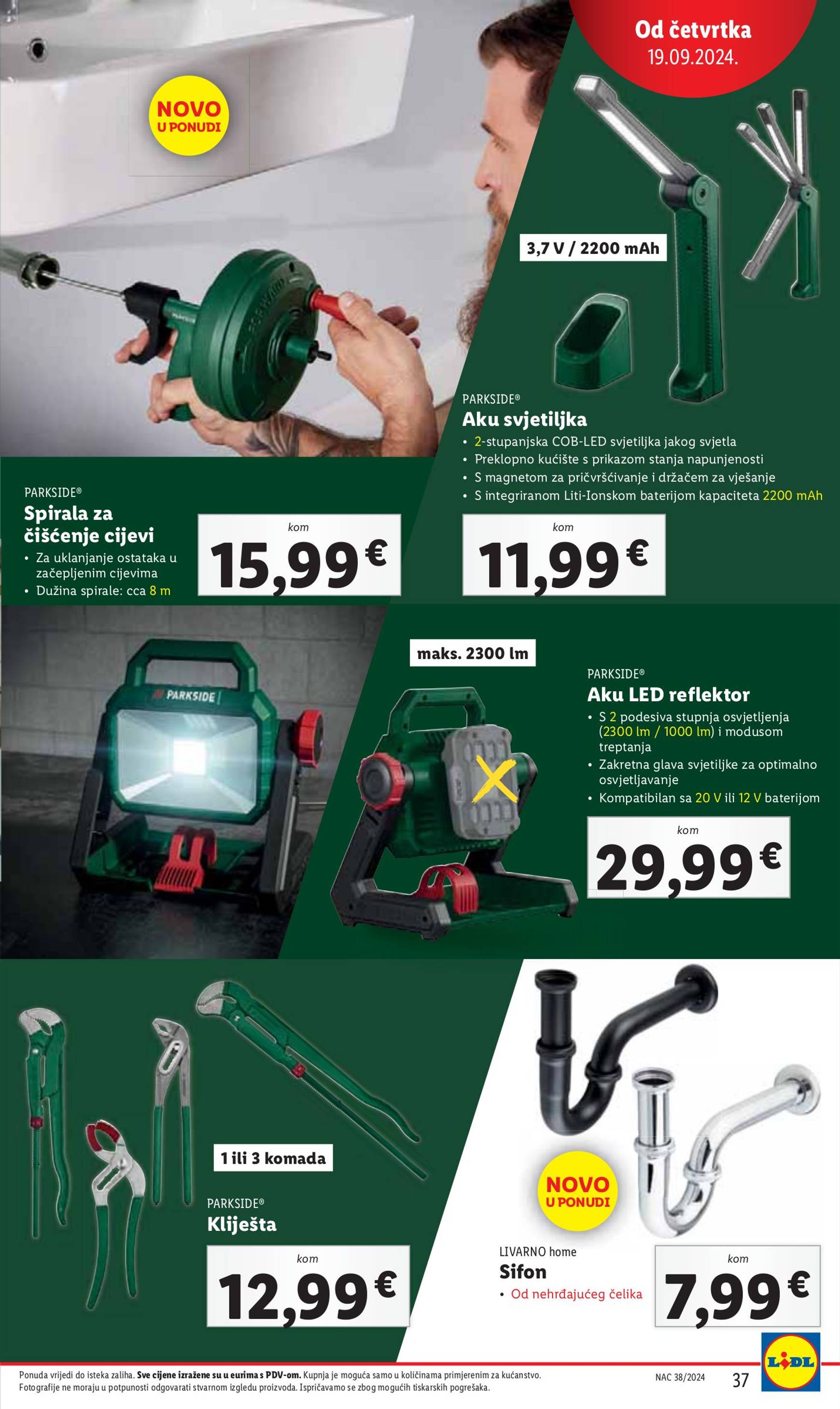 lidl - Novi katalog Lidl 16.09. - 22.09. - page: 37