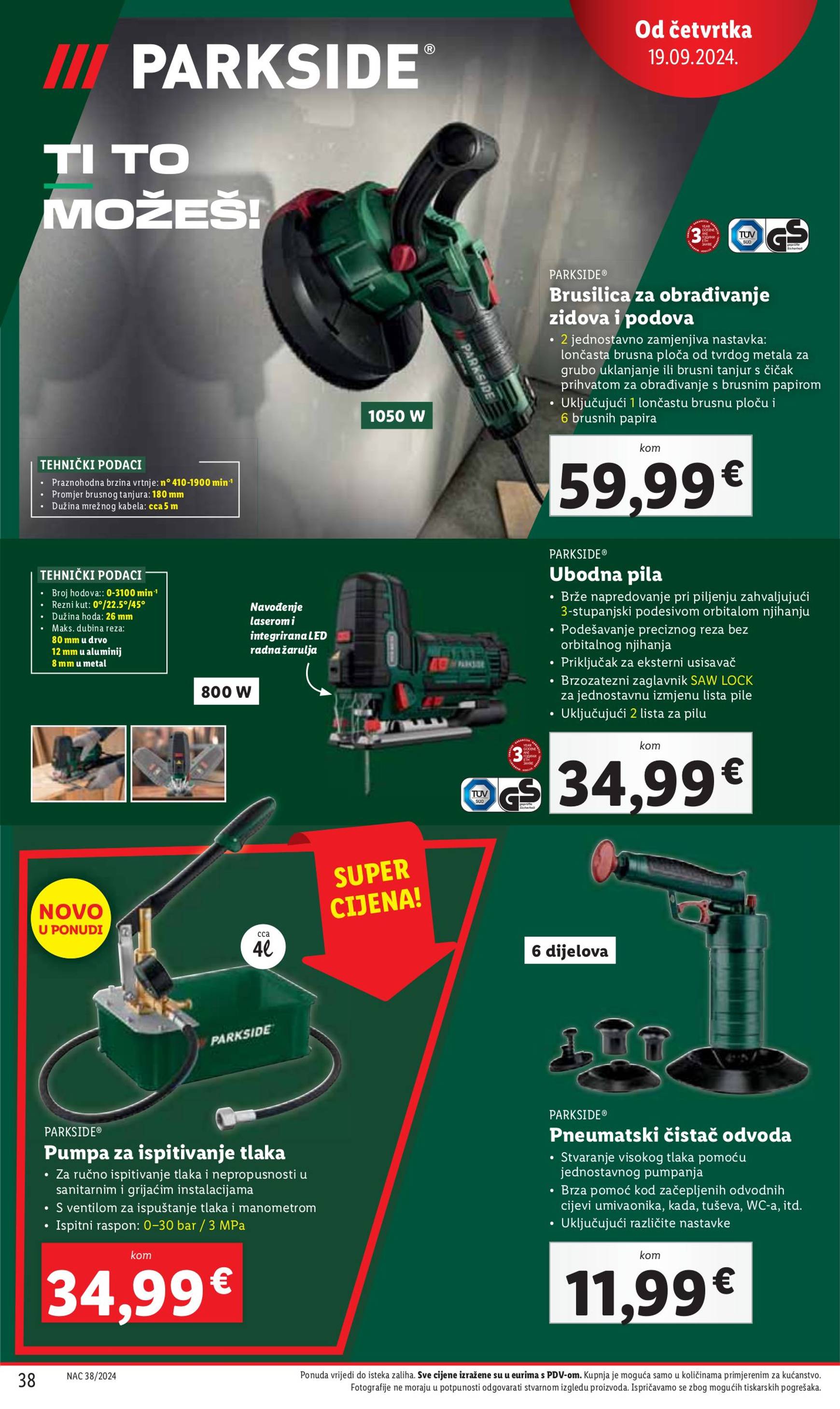 lidl - Novi katalog Lidl 16.09. - 22.09. - page: 38