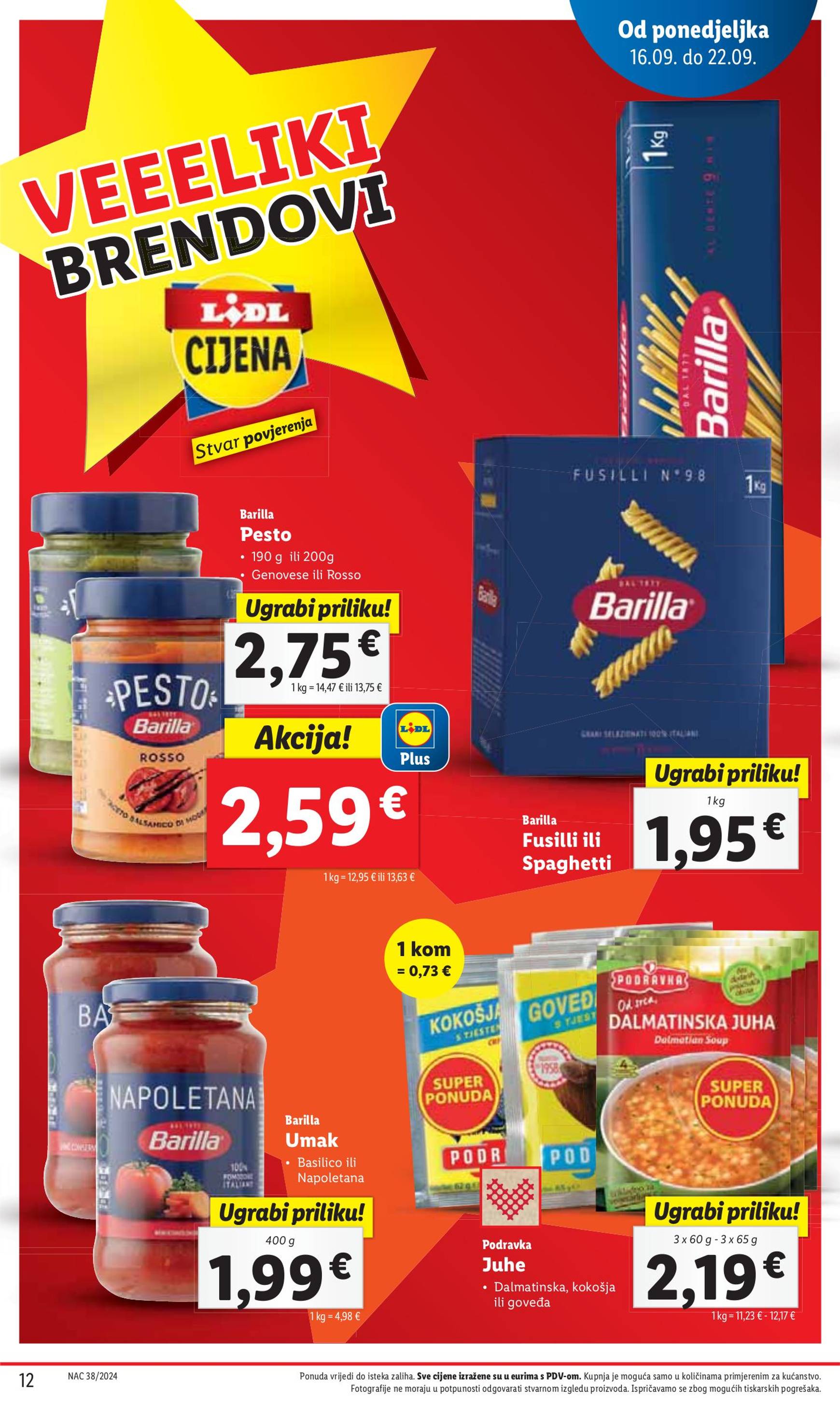 lidl - Novi katalog Lidl 16.09. - 22.09. - page: 12