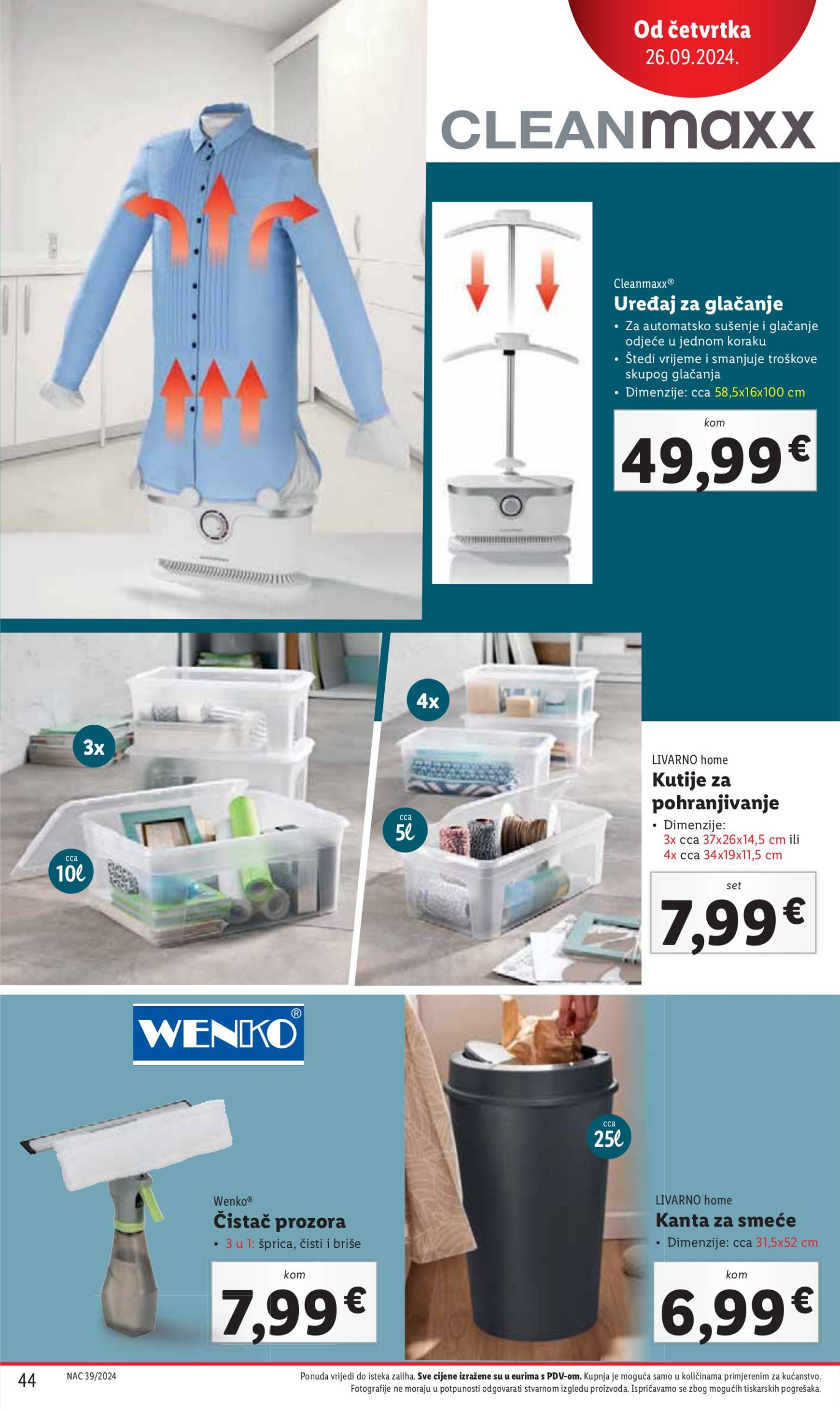 lidl - Novi katalog Lidl 23.09. - 29.09. - page: 44