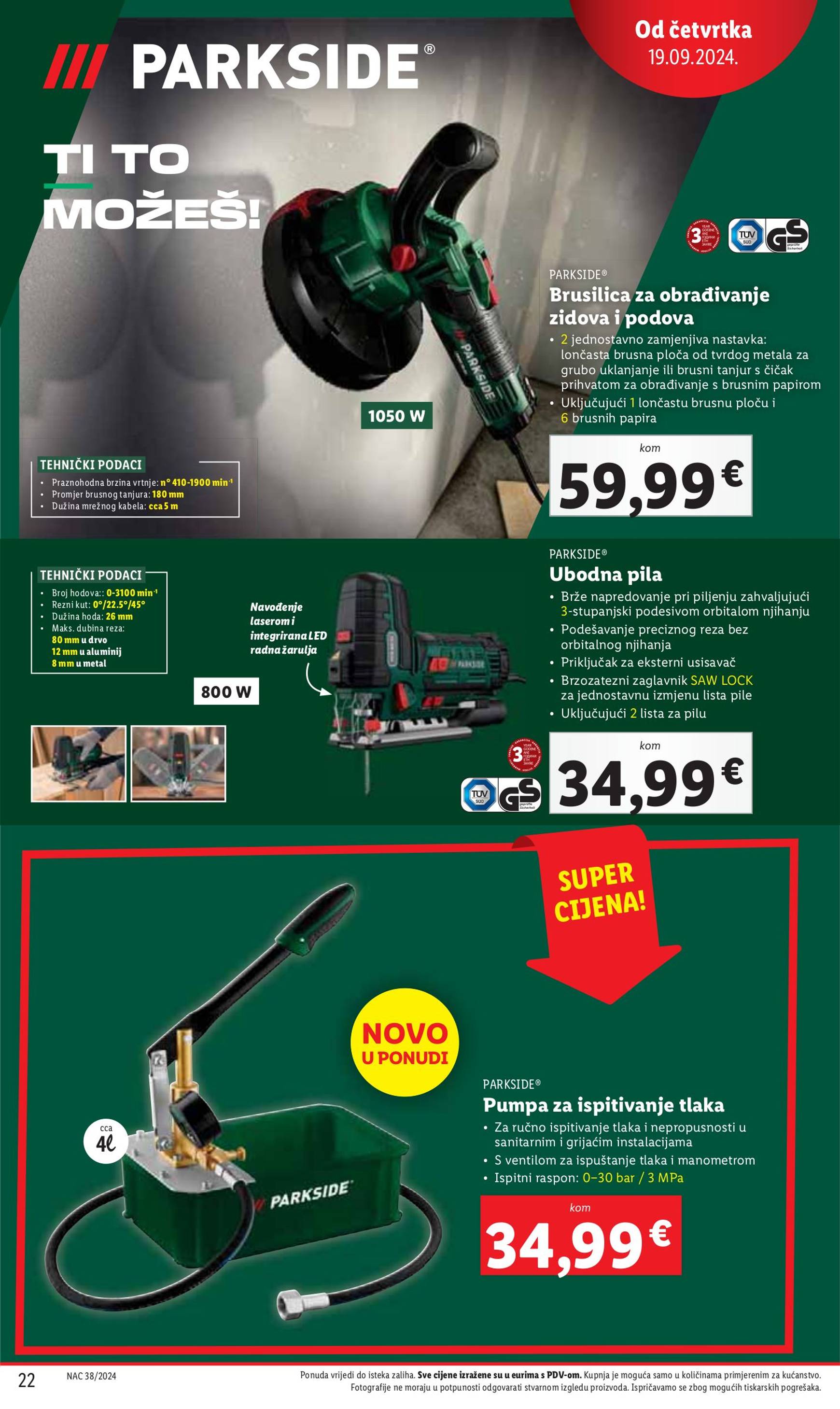 lidl - Novi katalog Lidl 19.09. - 22.09. - page: 22