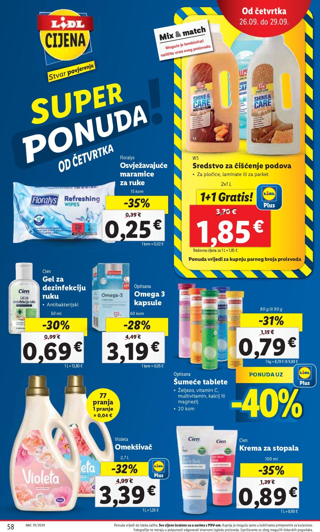 lidl - Katalog Lidl novi 23.09.2024 - 29.09.2024 - page: 58