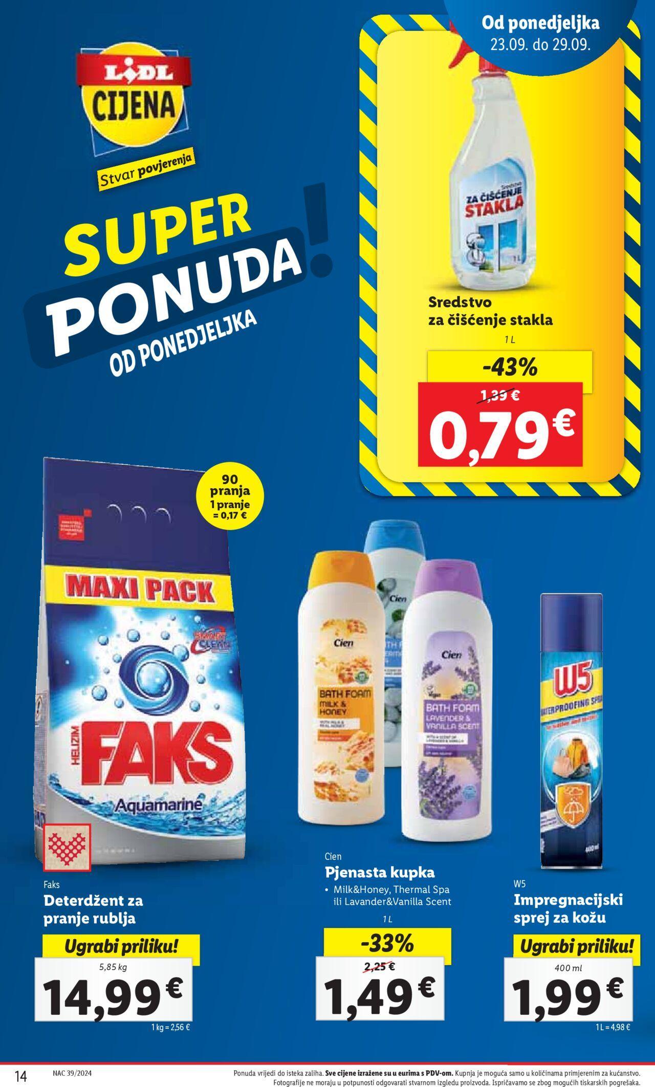 lidl - Katalog Lidl novi 23.09.2024 - 29.09.2024 - page: 14