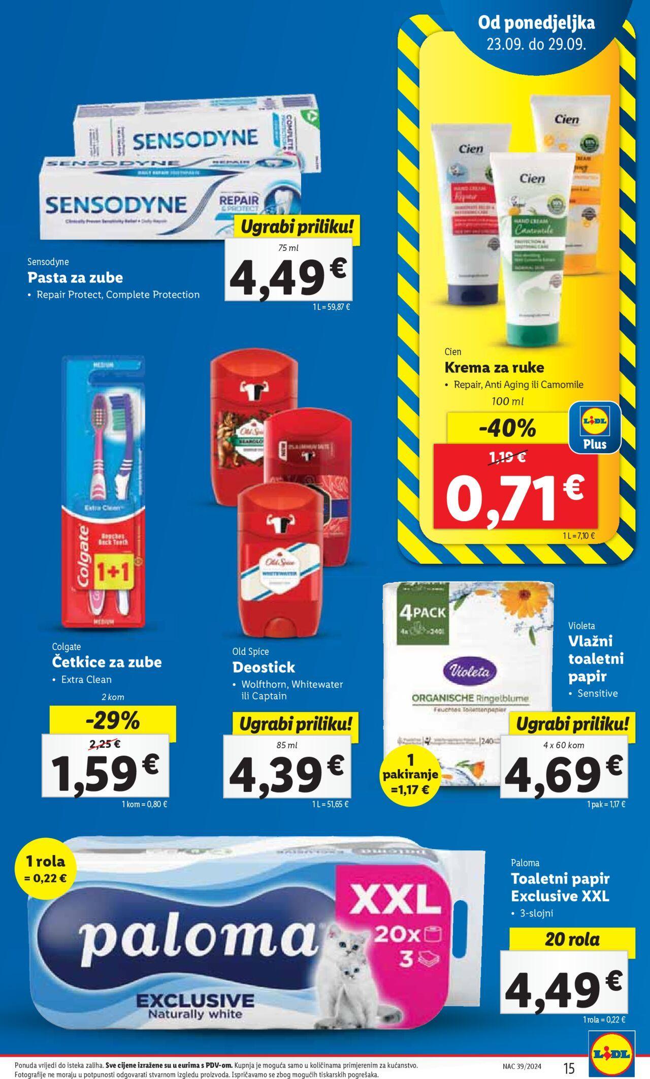 lidl - Katalog Lidl novi 23.09.2024 - 29.09.2024 - page: 15