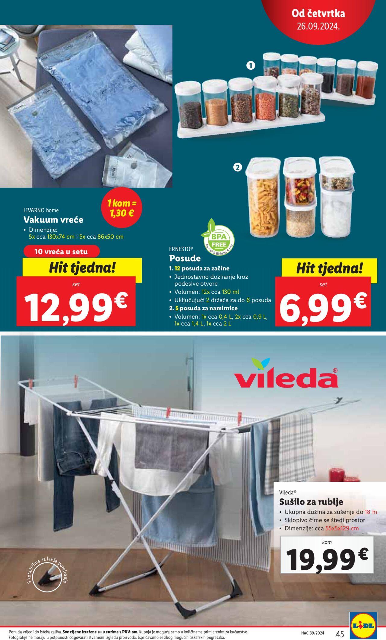 lidl - Katalog Lidl novi 23.09.2024 - 29.09.2024 - page: 45