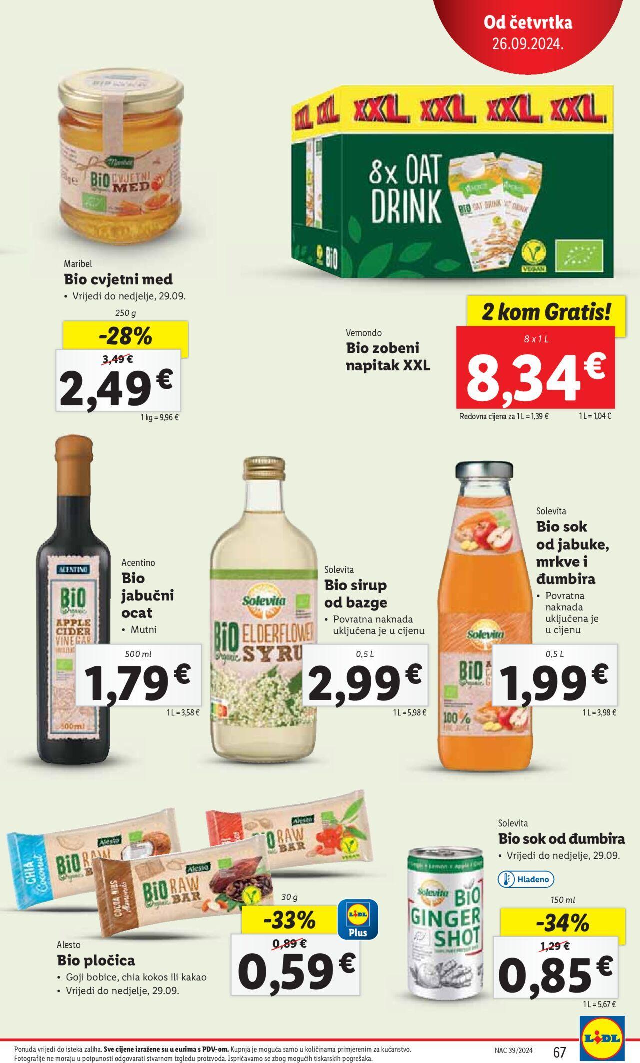 lidl - Katalog Lidl novi 23.09.2024 - 29.09.2024 - page: 67