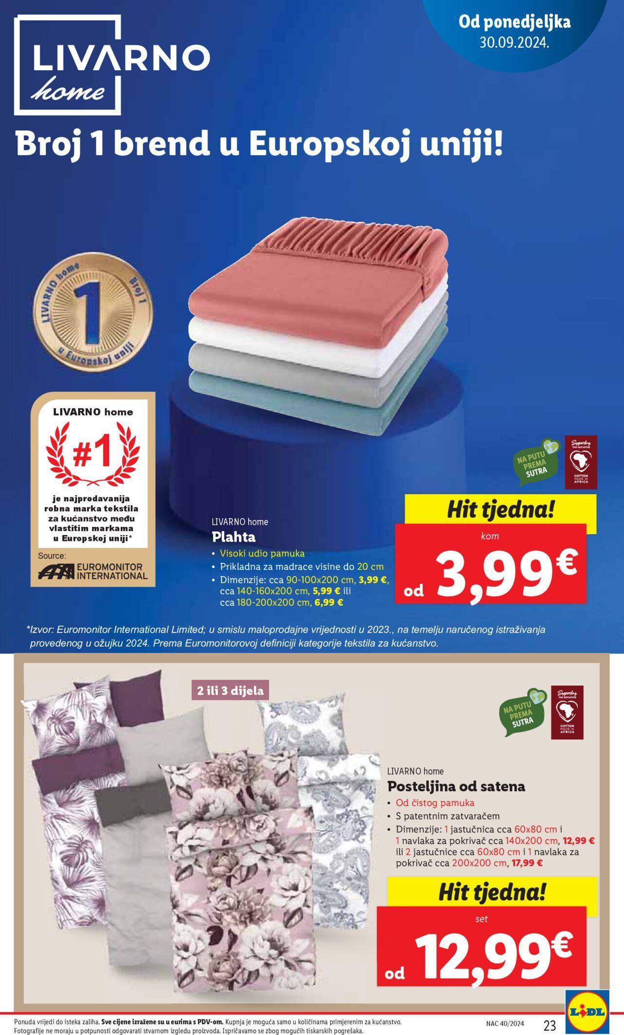 lidl - Katalog Lidl novi 30.09.2024 - 06.10.2024 - page: 23