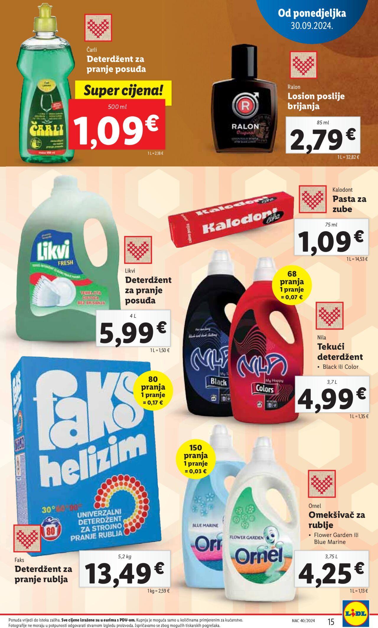 lidl - Katalog Lidl novi 30.09.2024 - 06.10.2024 - page: 15