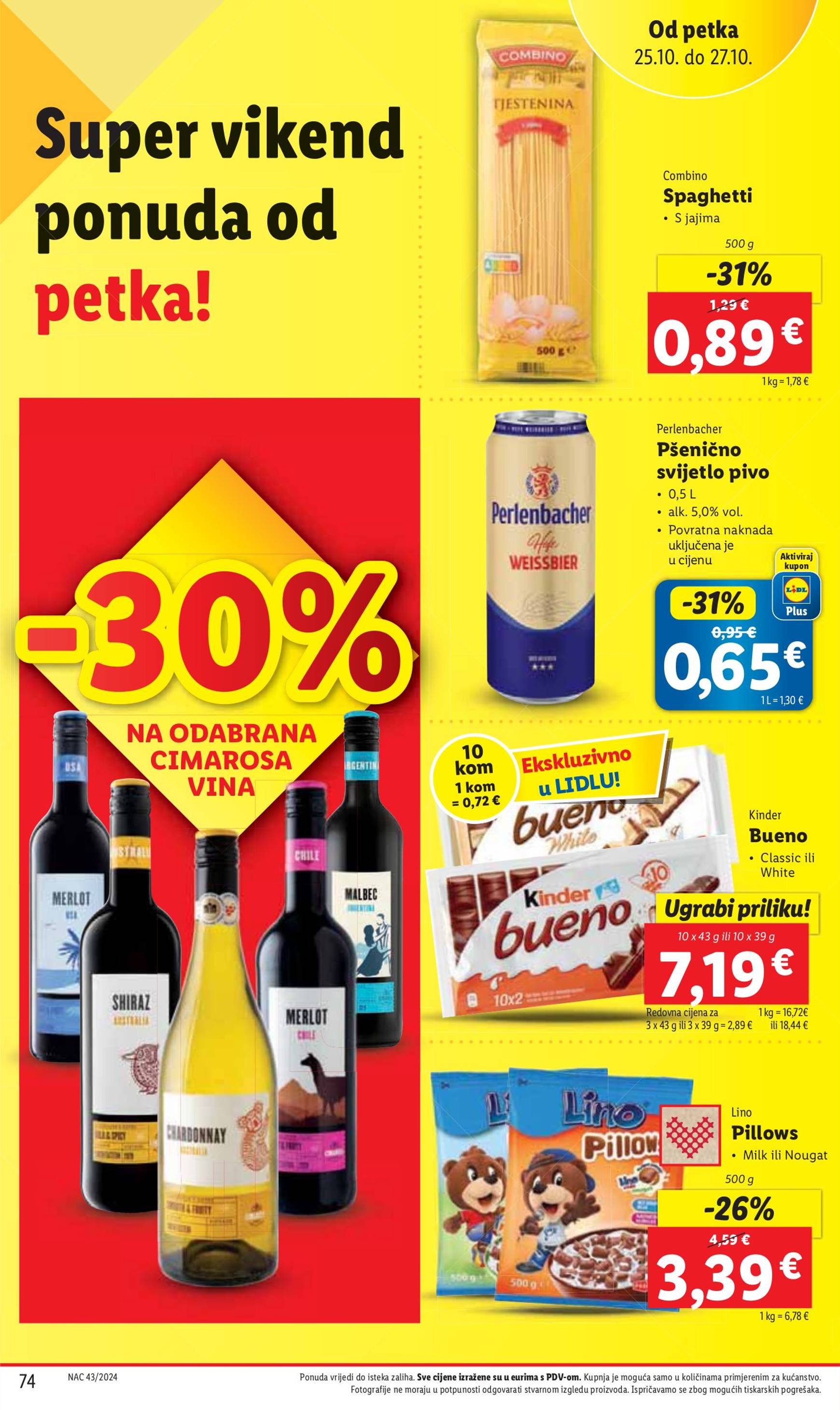 lidl - Lidl katalog vrijedi od 21.10. do 27.10. - page: 74