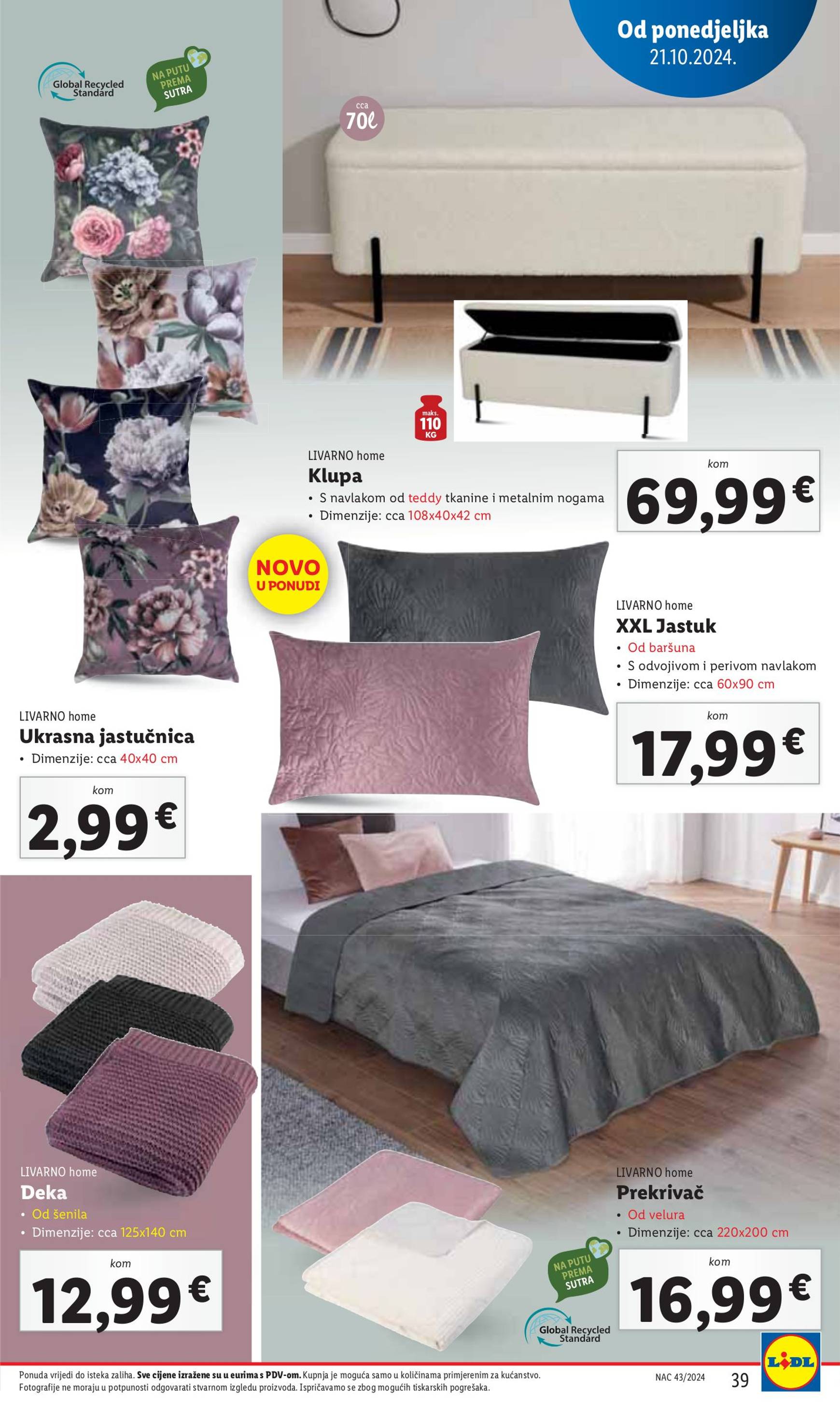 lidl - Lidl katalog vrijedi od 21.10. do 27.10. - page: 39