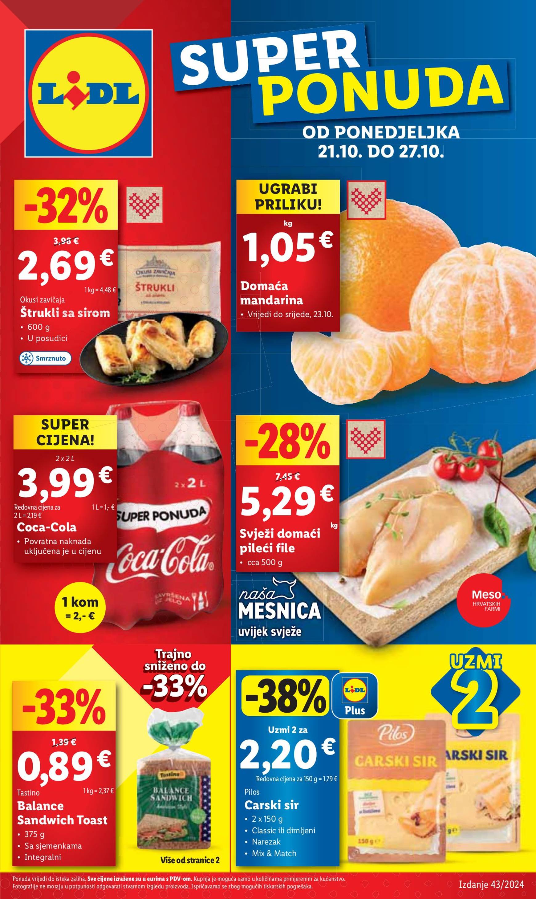 lidl - Lidl katalog vrijedi od 21.10. do 27.10. - page: 1