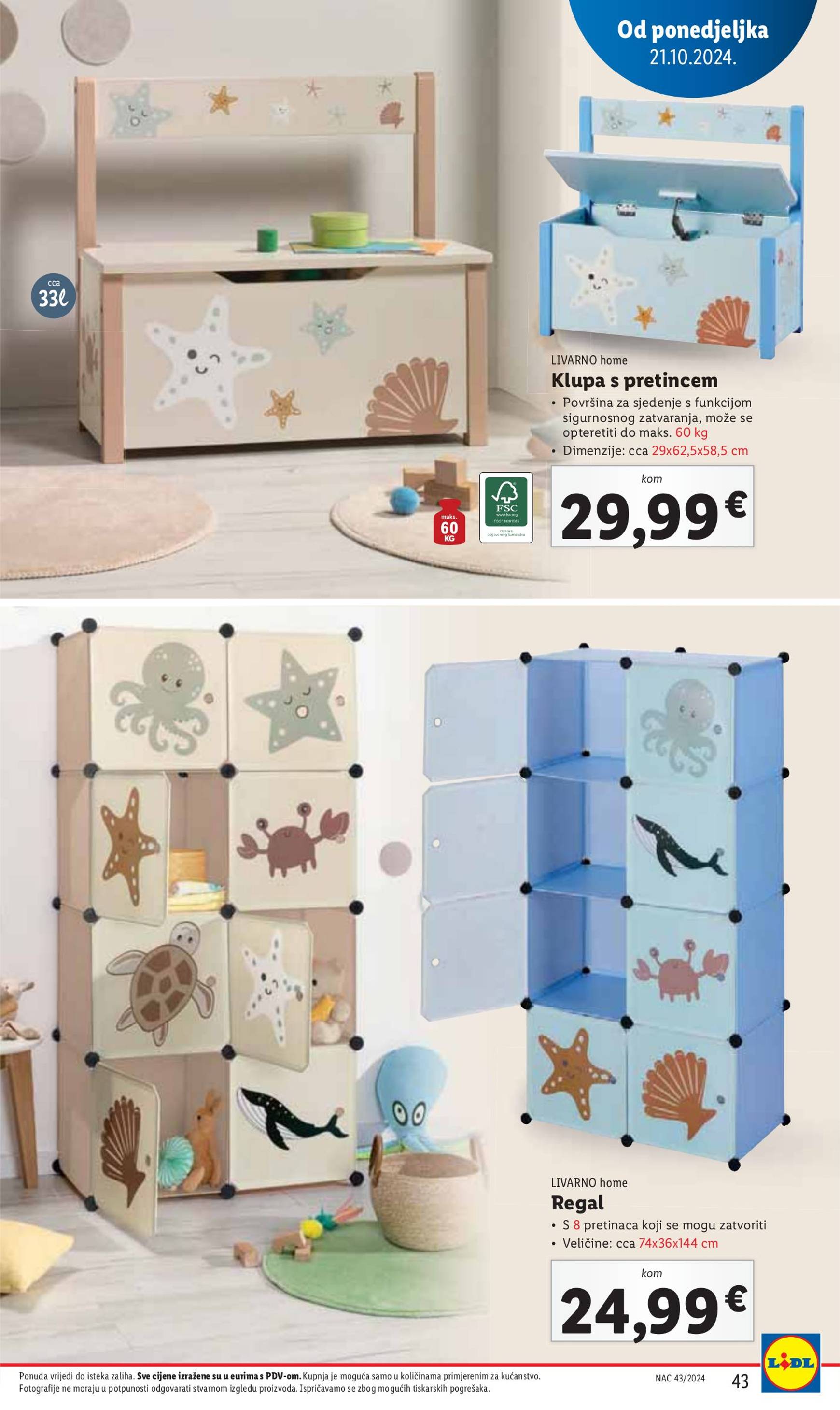 lidl - Lidl katalog vrijedi od 21.10. do 27.10. - page: 43