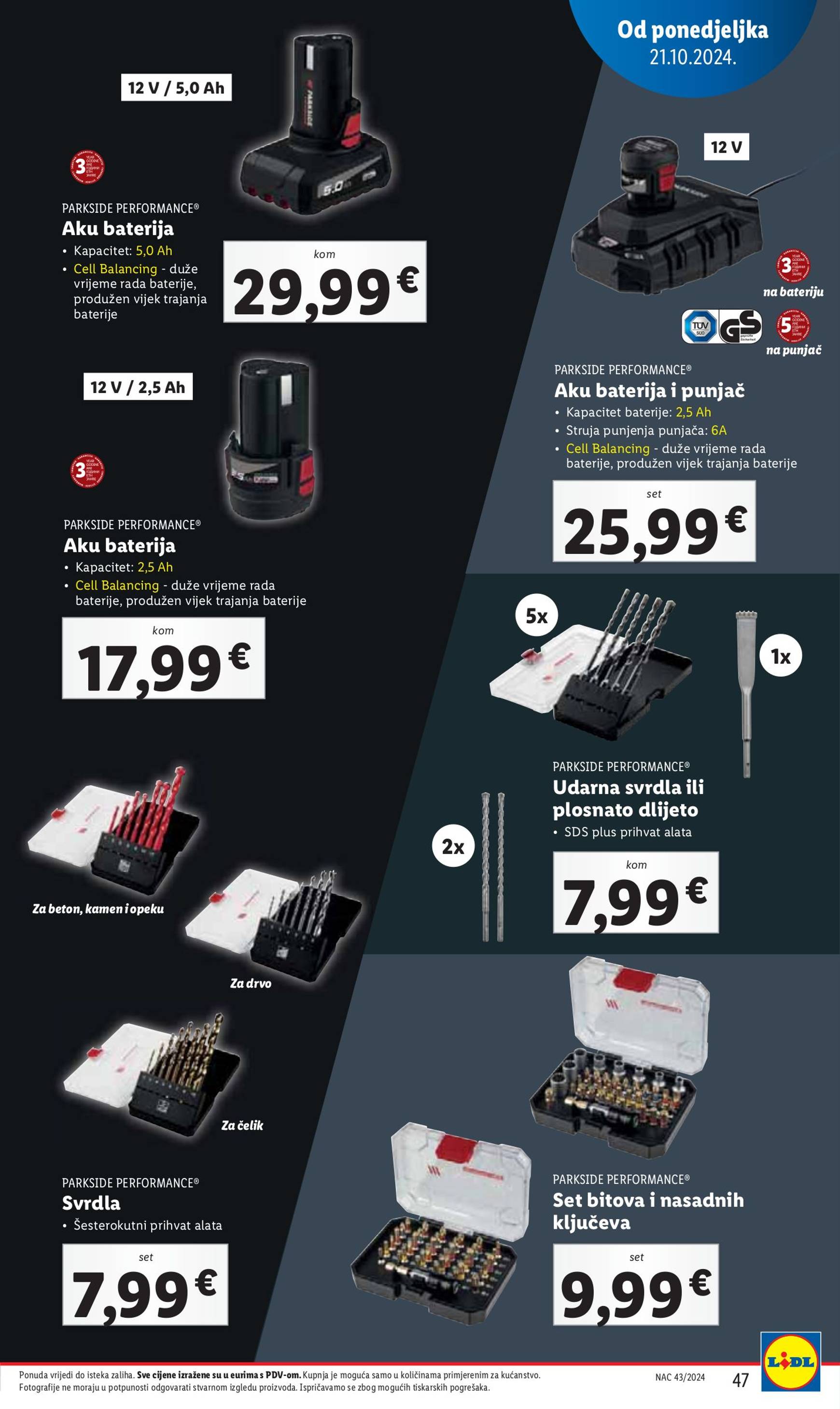 lidl - Lidl katalog vrijedi od 21.10. do 27.10. - page: 47