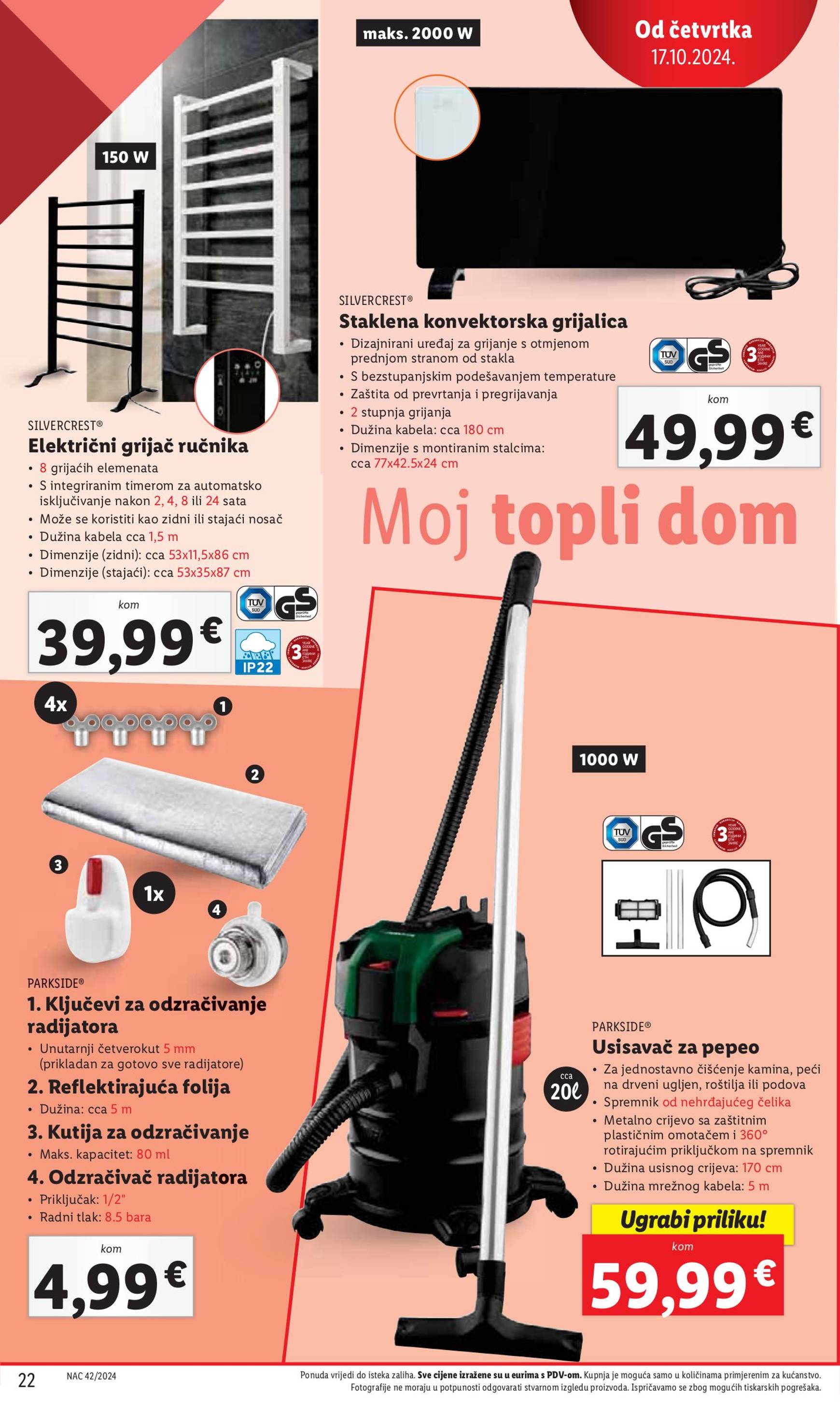 lidl - Lidl katalog vrijedi od 17.10. do 20.10. - page: 22