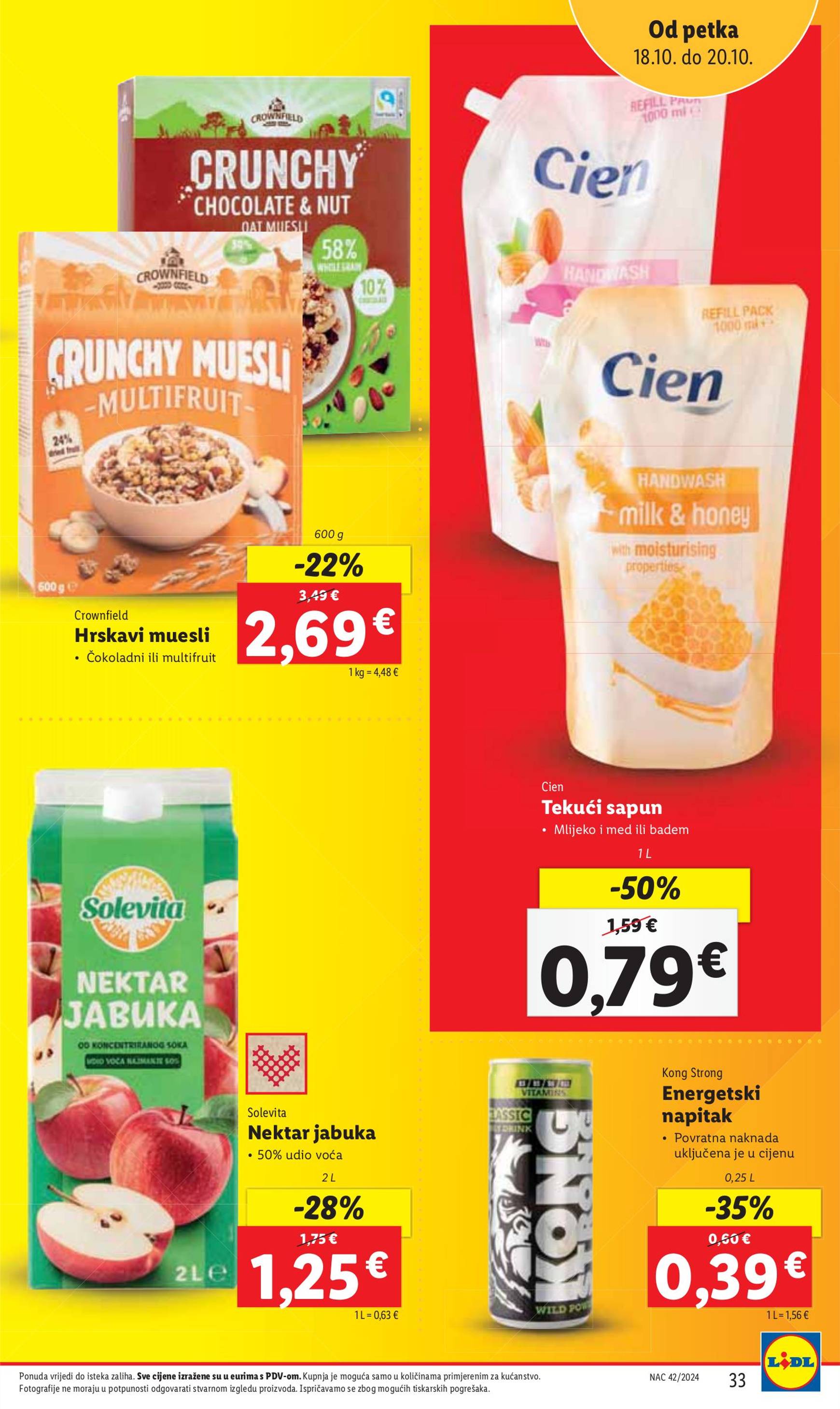 lidl - Lidl katalog vrijedi od 17.10. do 20.10. - page: 33