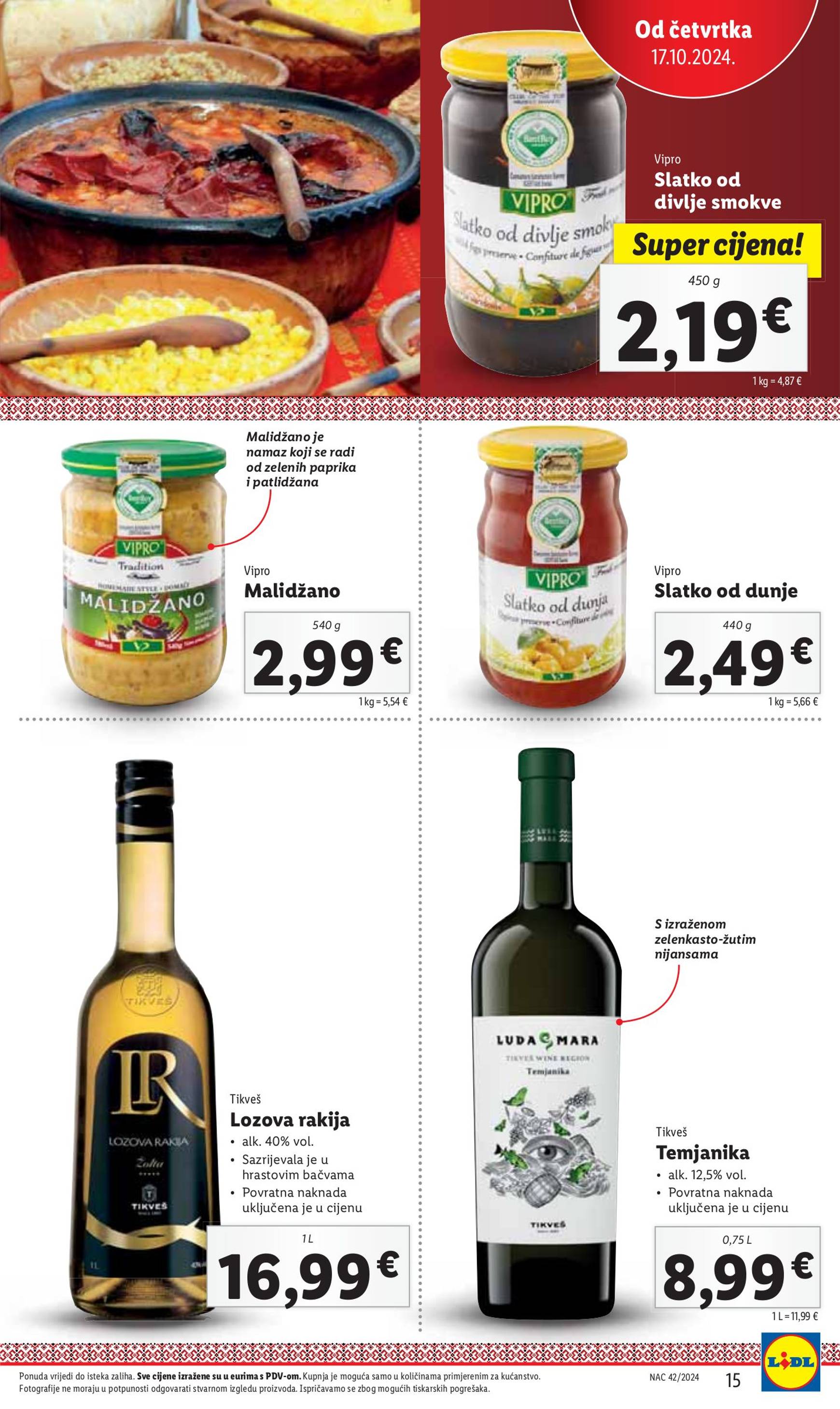 lidl - Lidl katalog vrijedi od 17.10. do 20.10. - page: 15