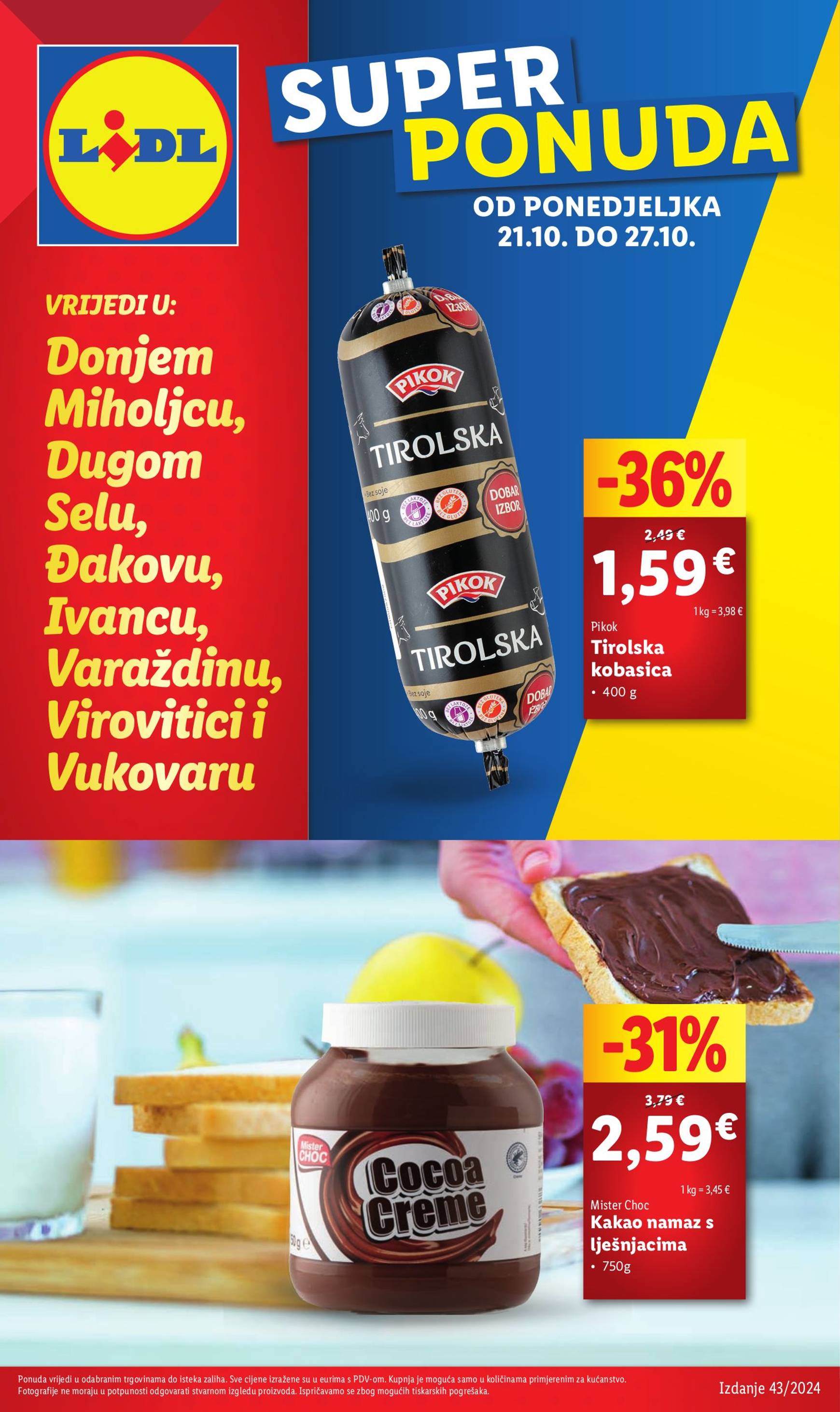 lidl - Lidl - Super Ponuda katalog vrijedi od 21.10. do 27.10.