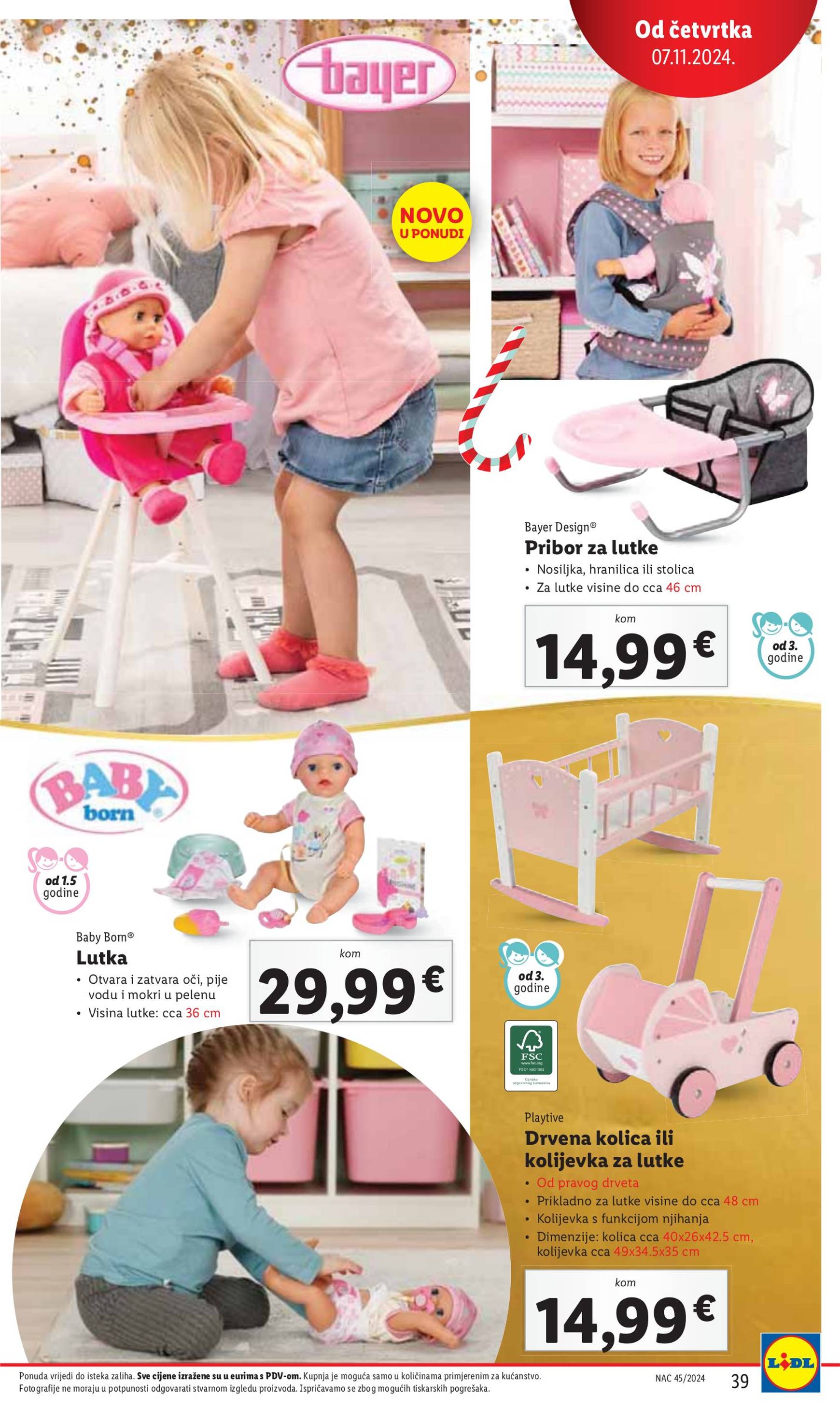 lidl - Lidl - Božićni katalog igračaka katalog vrijedi od 07.11. do 24.12. - page: 39