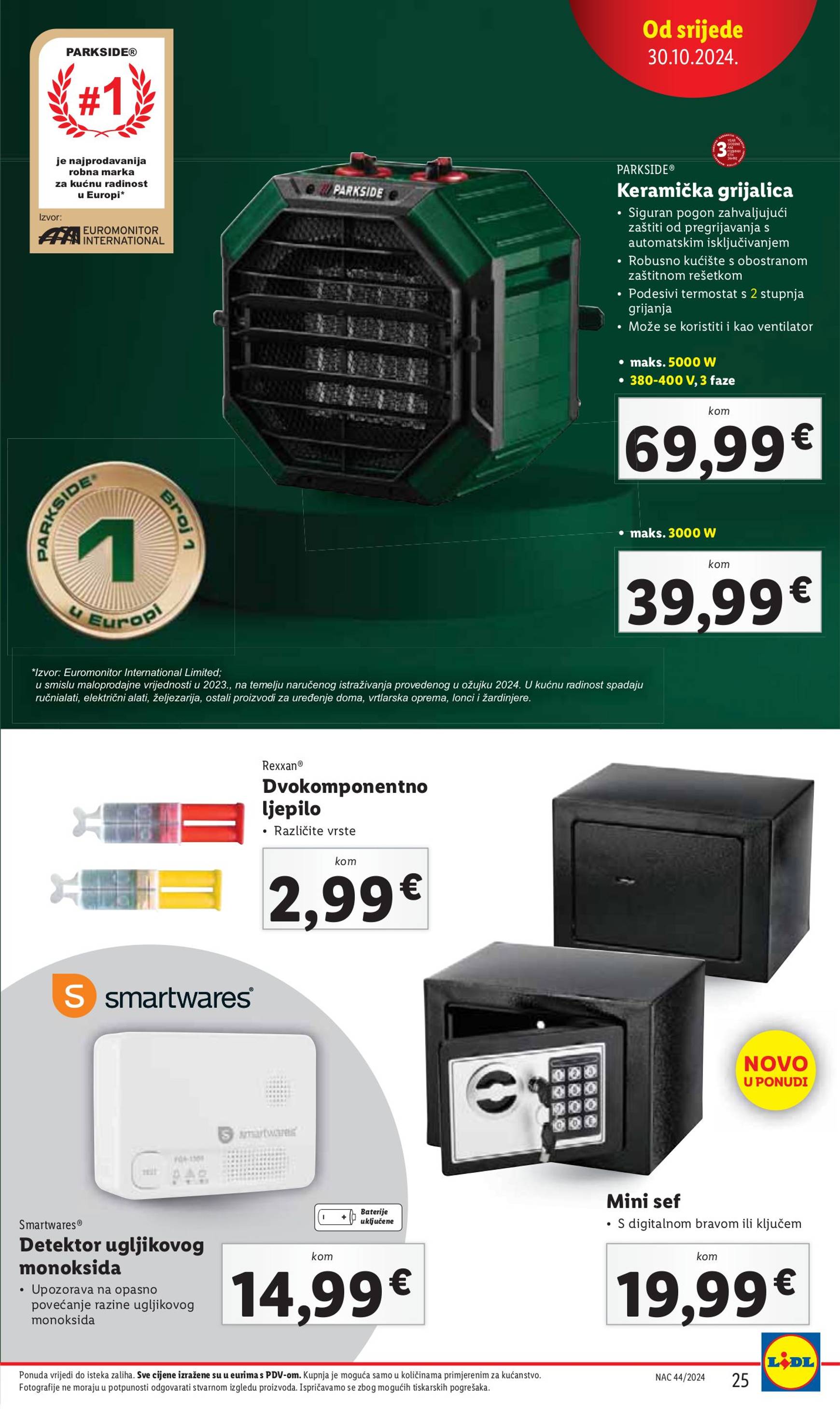 lidl - Lidl - Super ponuda katalog vrijedi od 30.10. do 03.11. - page: 25