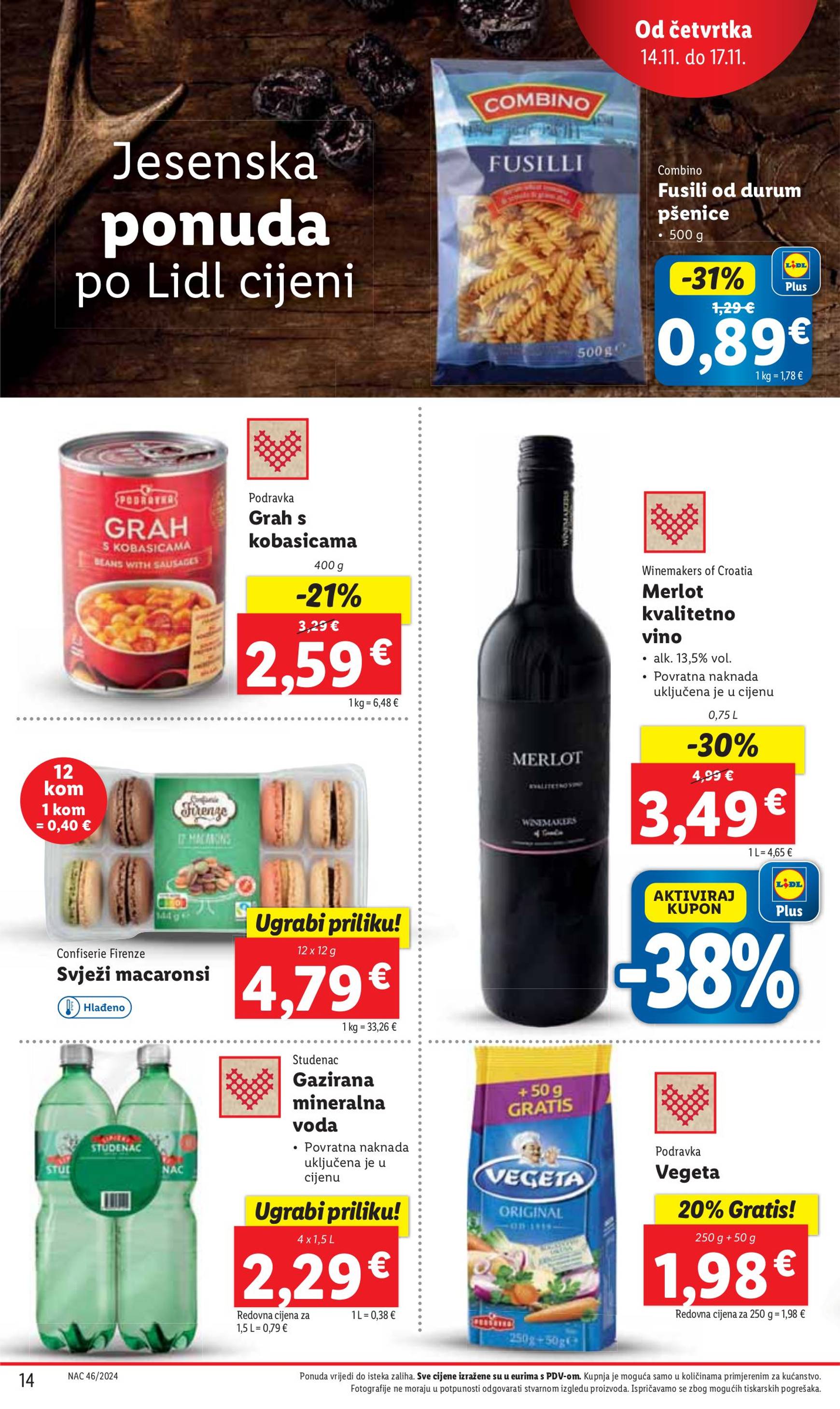 lidl - Lidl katalog vrijedi od 14.11. do 17.11. - page: 14