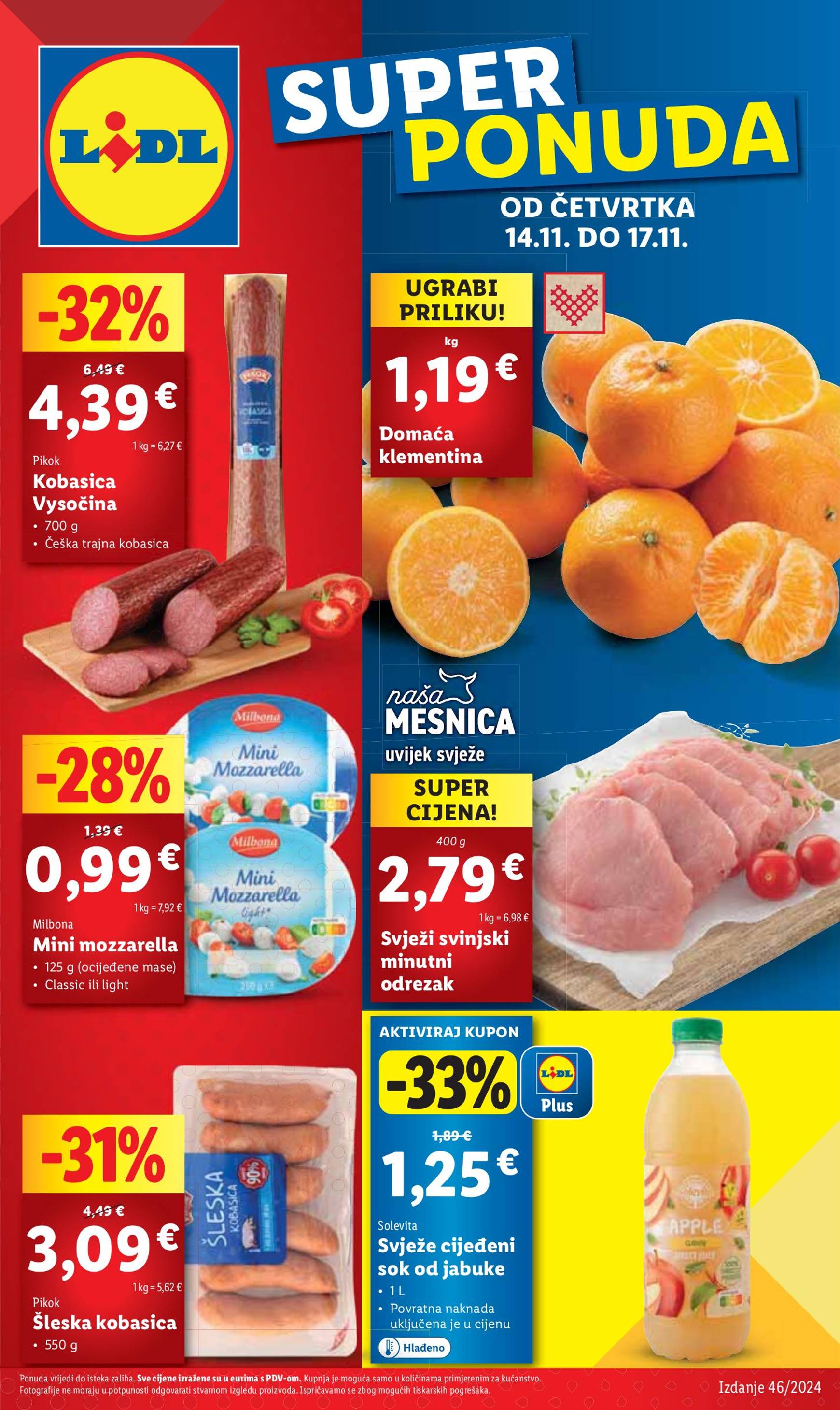 lidl - Lidl katalog vrijedi od 14.11. do 17.11.