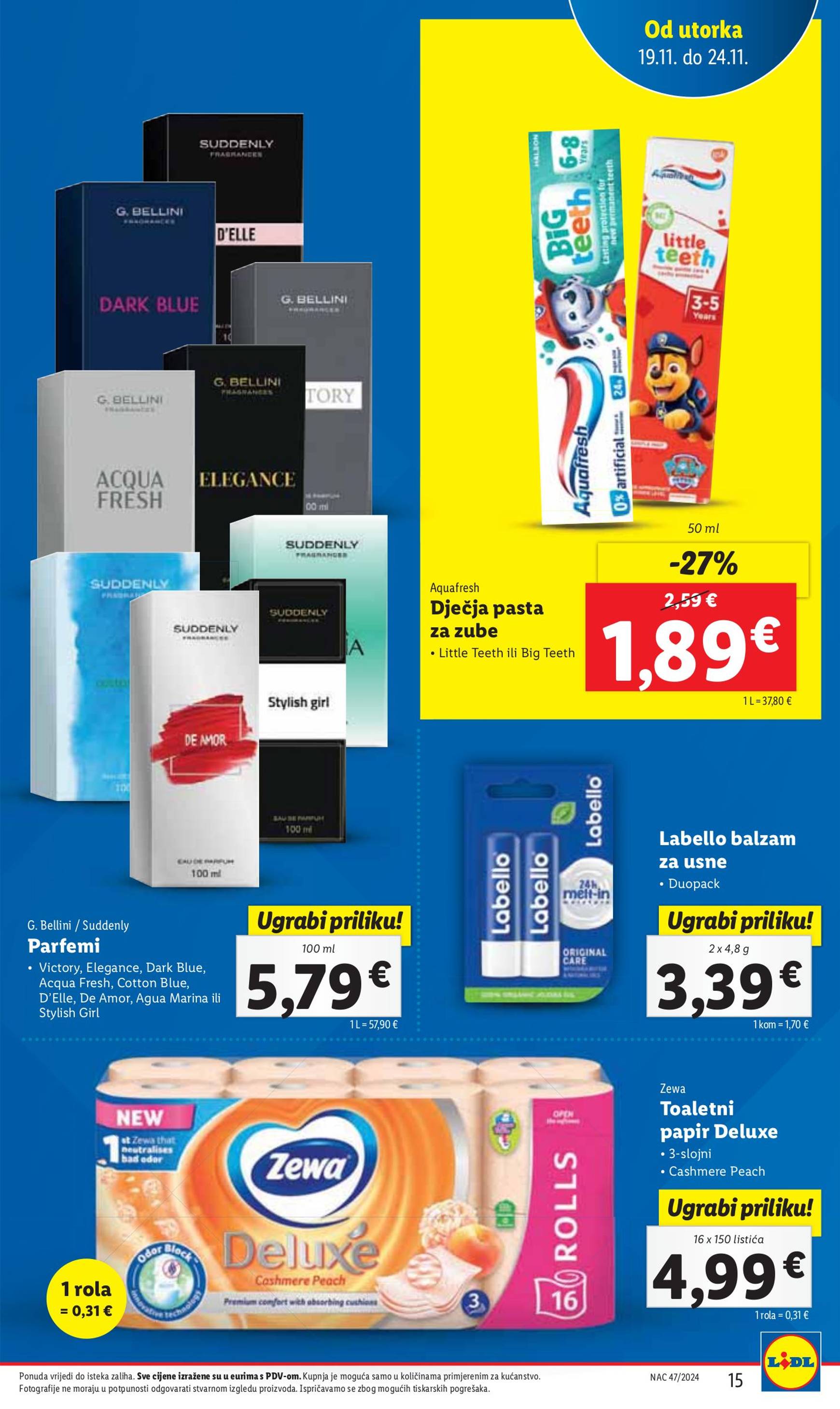 lidl - Lidl - Super ponuda katalog vrijedi od 19.11. do 24.11. - page: 15