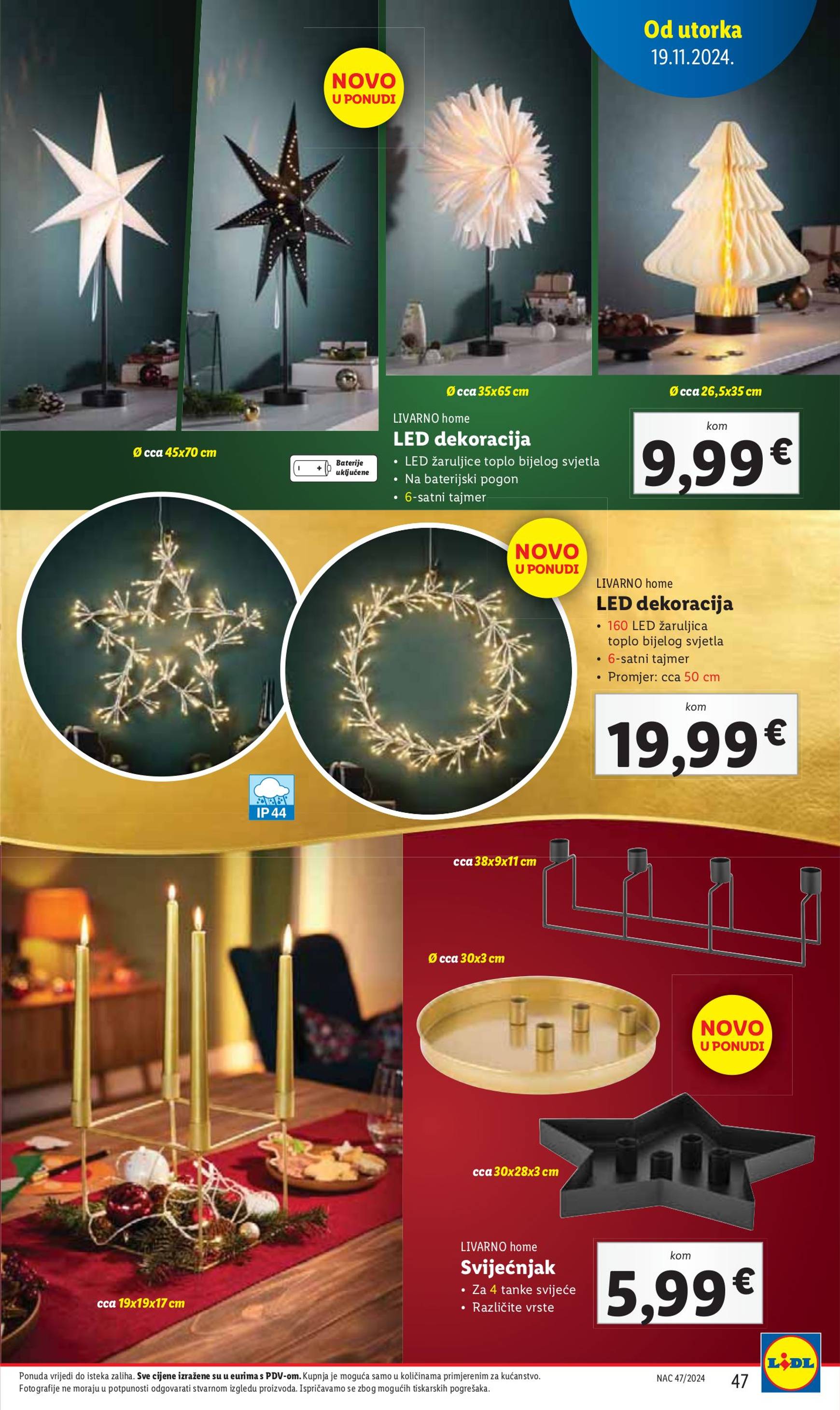 lidl - Lidl - Super ponuda katalog vrijedi od 19.11. do 24.11. - page: 47