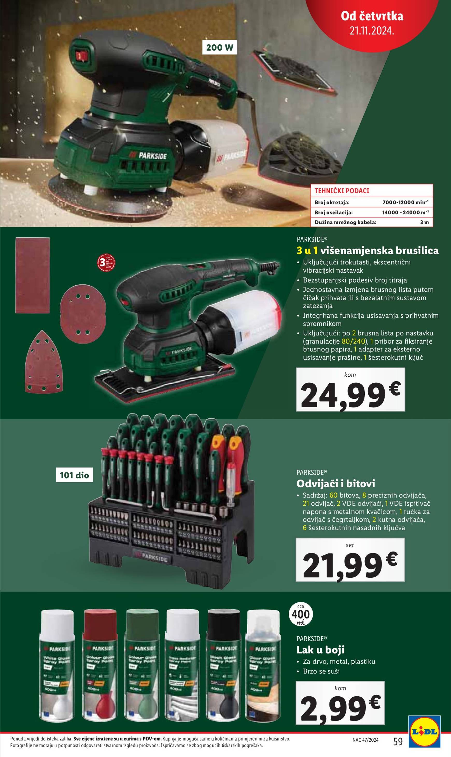 lidl - Lidl - Super ponuda katalog vrijedi od 19.11. do 24.11. - page: 59