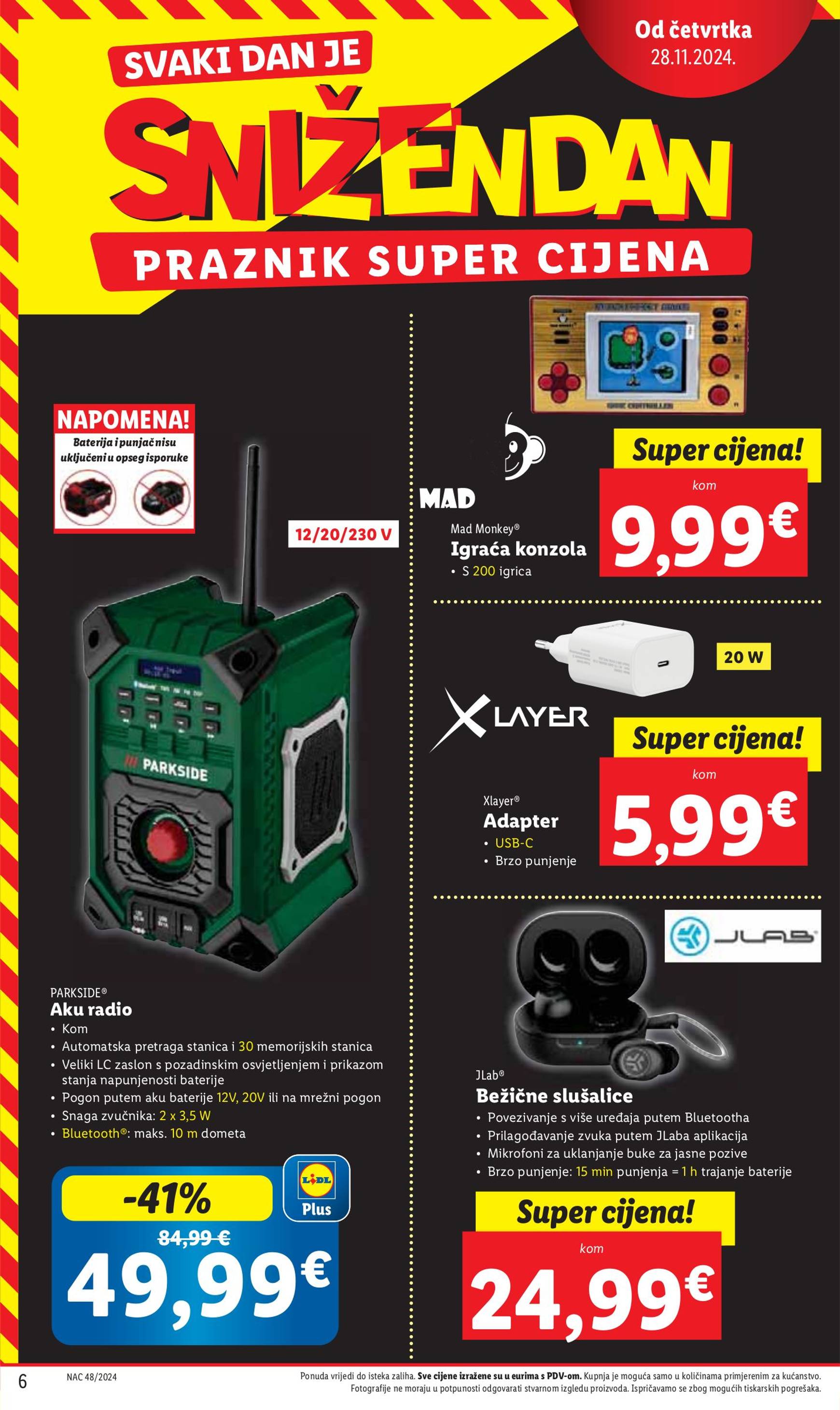 lidl - Lidl - Snižendan katalog vrijedi od 28.11. do 01.12. - page: 6