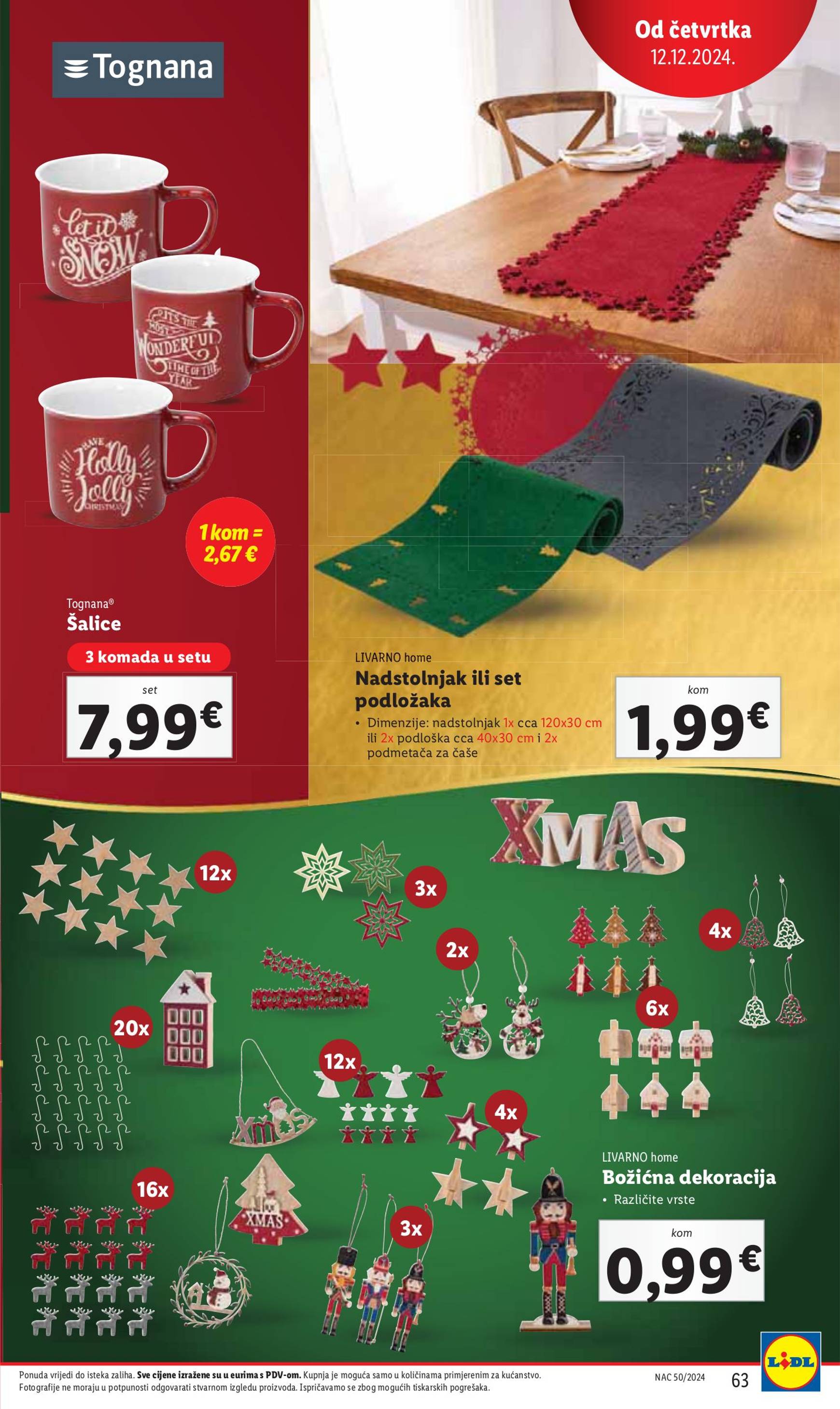 lidl - Lidl katalog vrijedi od 09.12. do 15.12. - page: 63