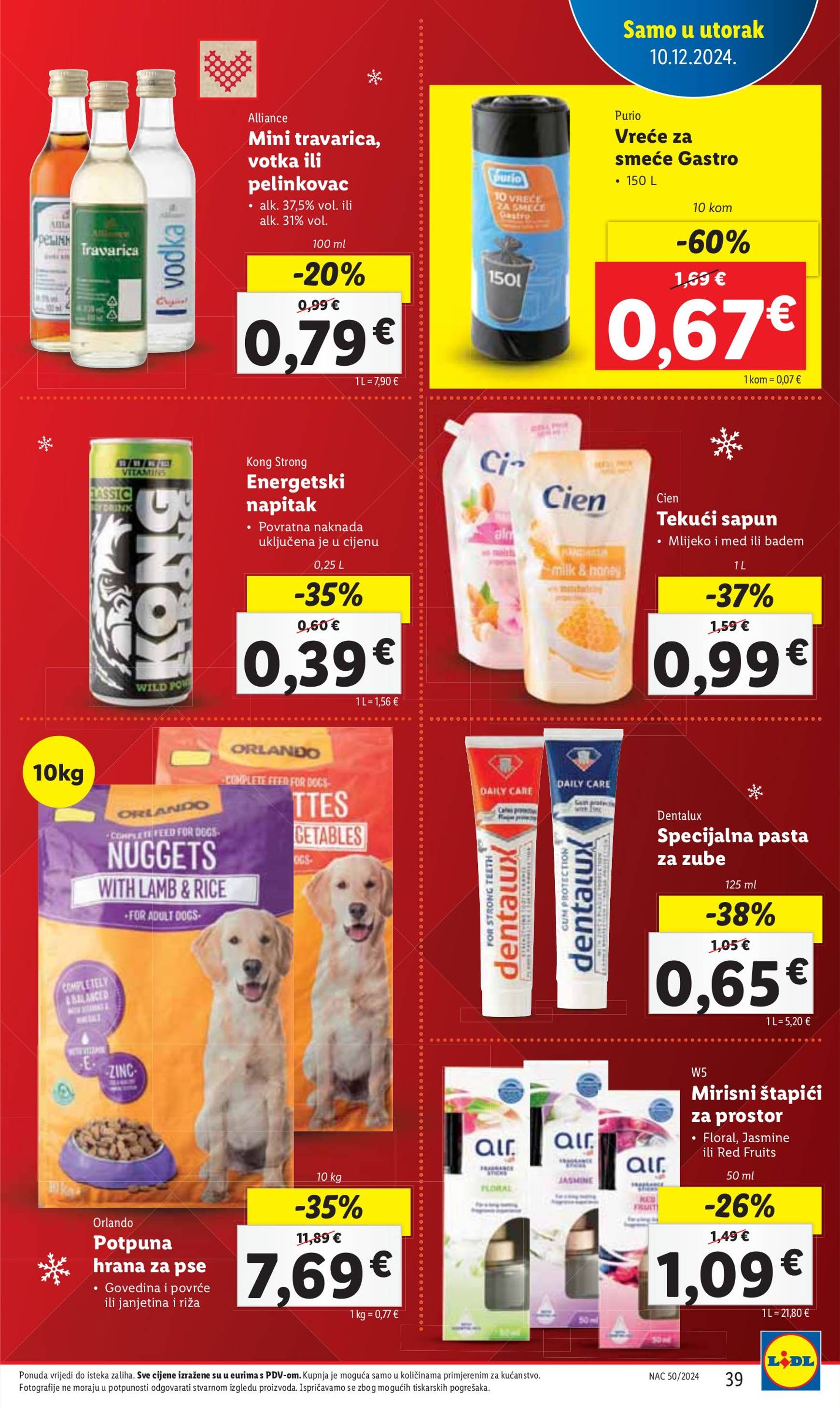 lidl - Lidl katalog vrijedi od 09.12. do 15.12. - page: 39