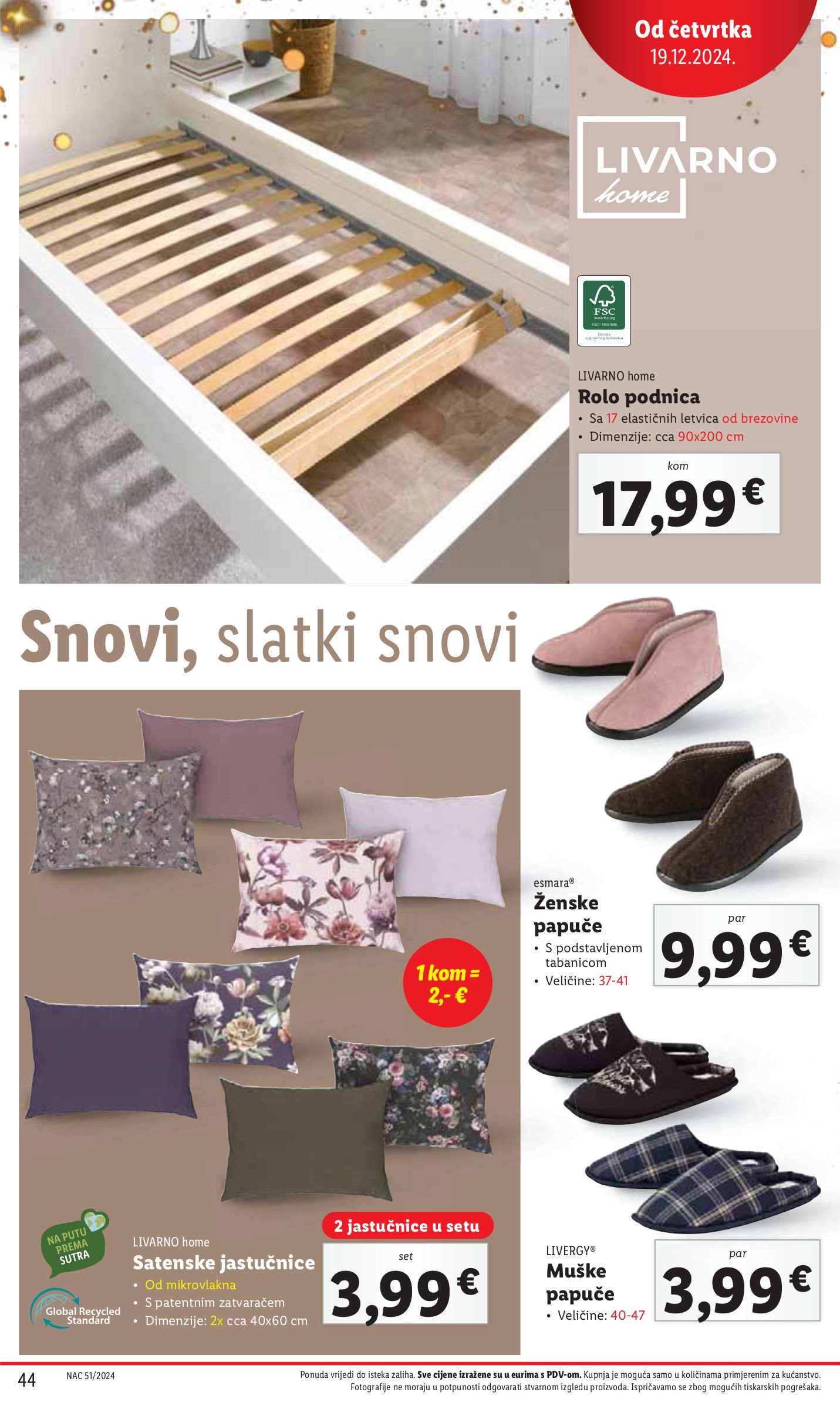 lidl - Lidl katalog vrijedi od 16.12. do 24.12. - page: 44