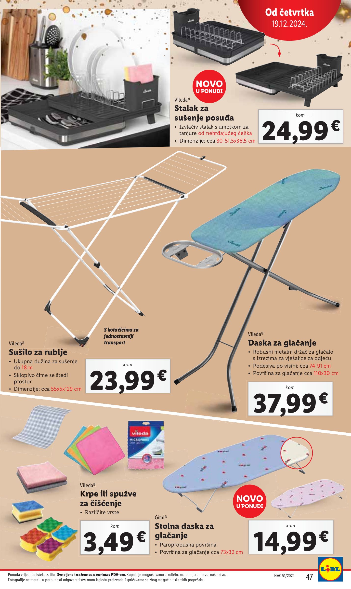 lidl - Lidl katalog vrijedi od 16.12. do 24.12. - page: 47