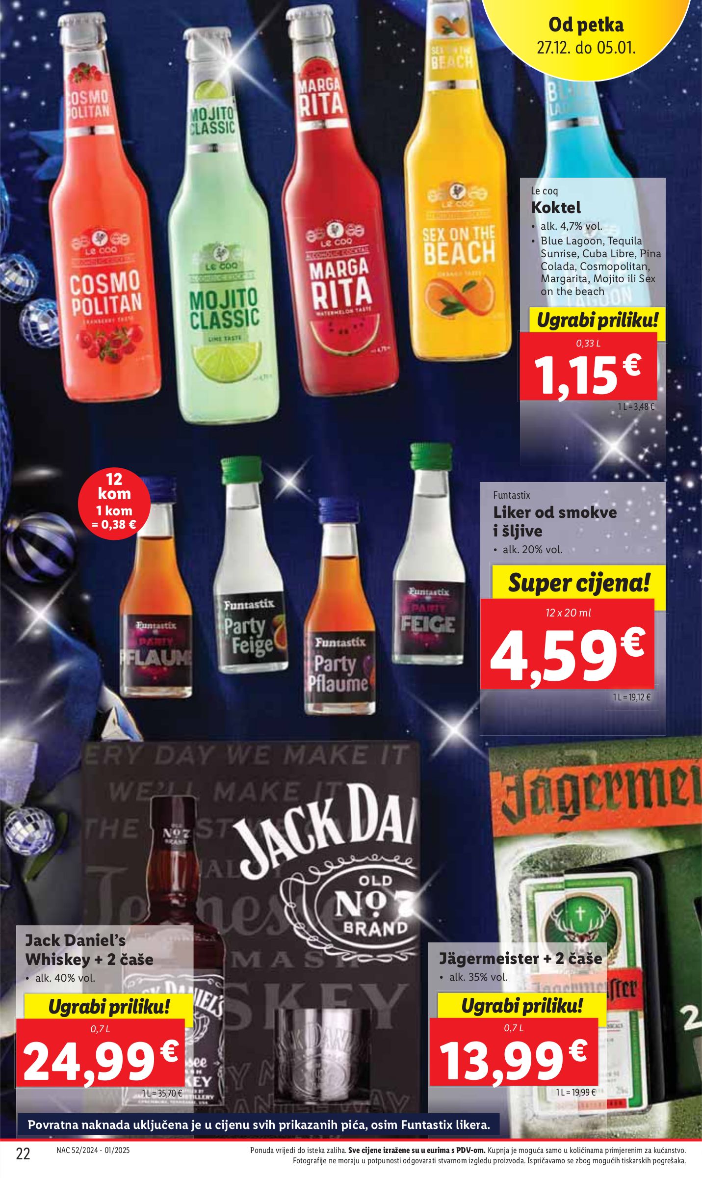 lidl - Lidl katalog vrijedi od 27.12. do 05.01. - page: 22