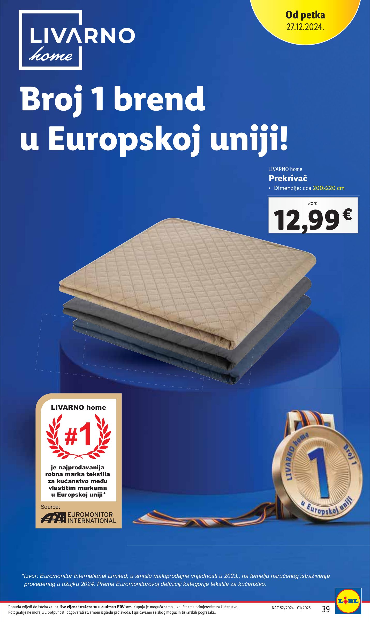 lidl - Lidl katalog vrijedi od 27.12. do 05.01. - page: 39