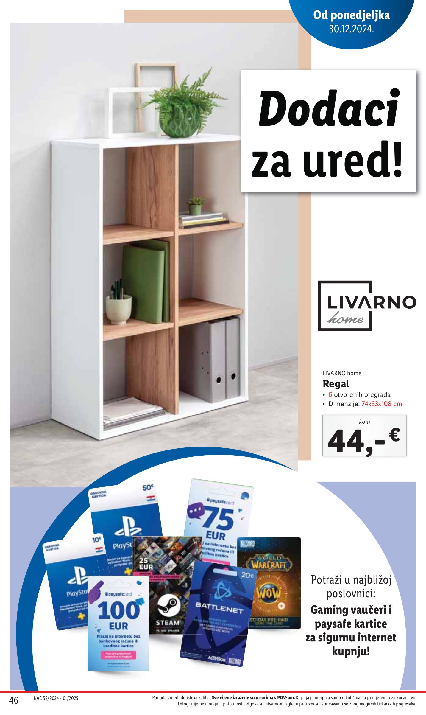 lidl - Lidl katalog vrijedi od 27.12. do 05.01. - page: 46