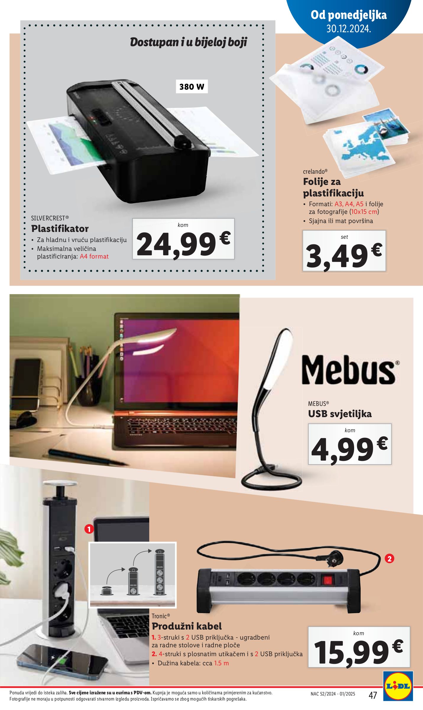 lidl - Lidl katalog vrijedi od 27.12. do 05.01. - page: 47