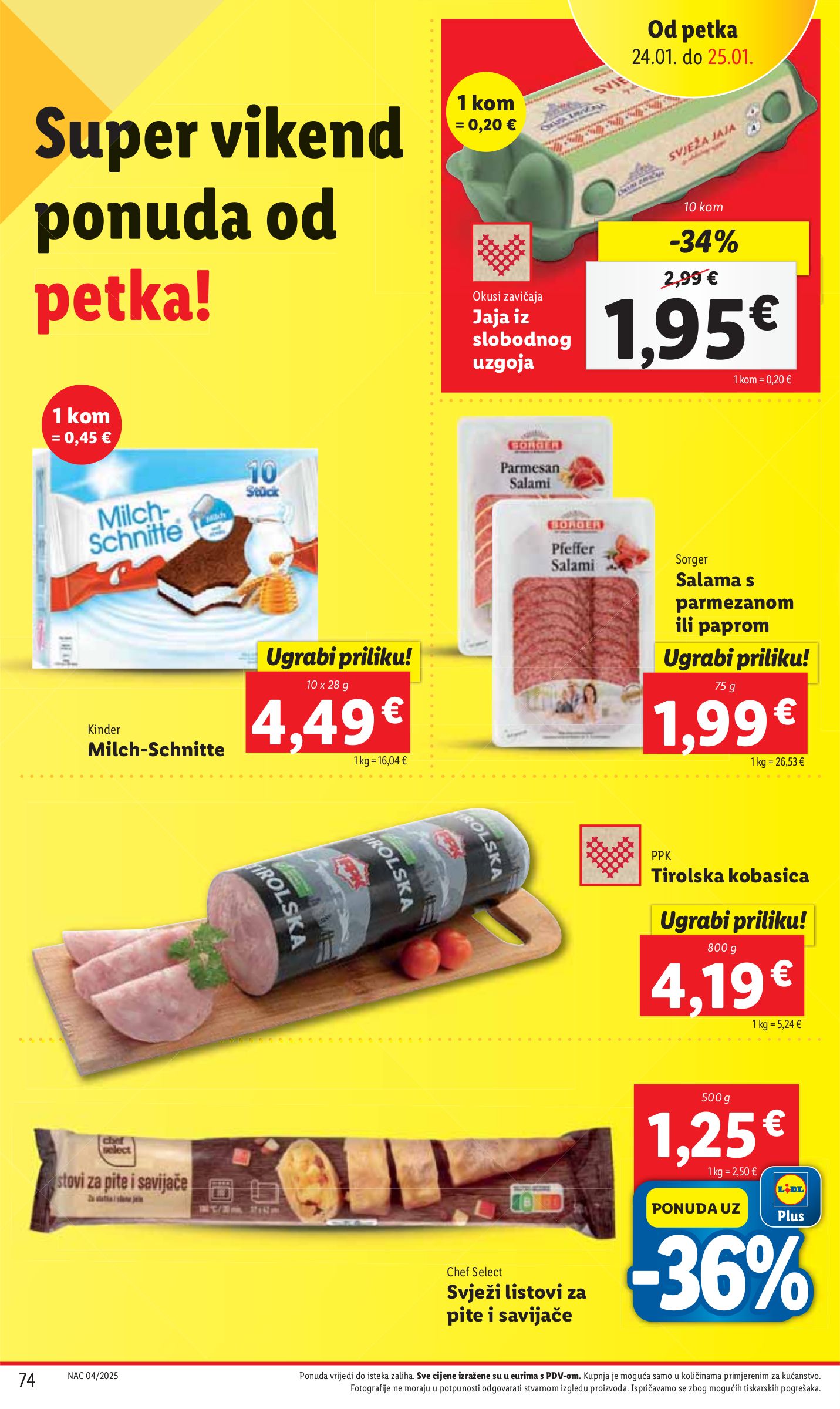 lidl - Lidl katalog vrijedi od 20.01. do 25.01. - page: 74