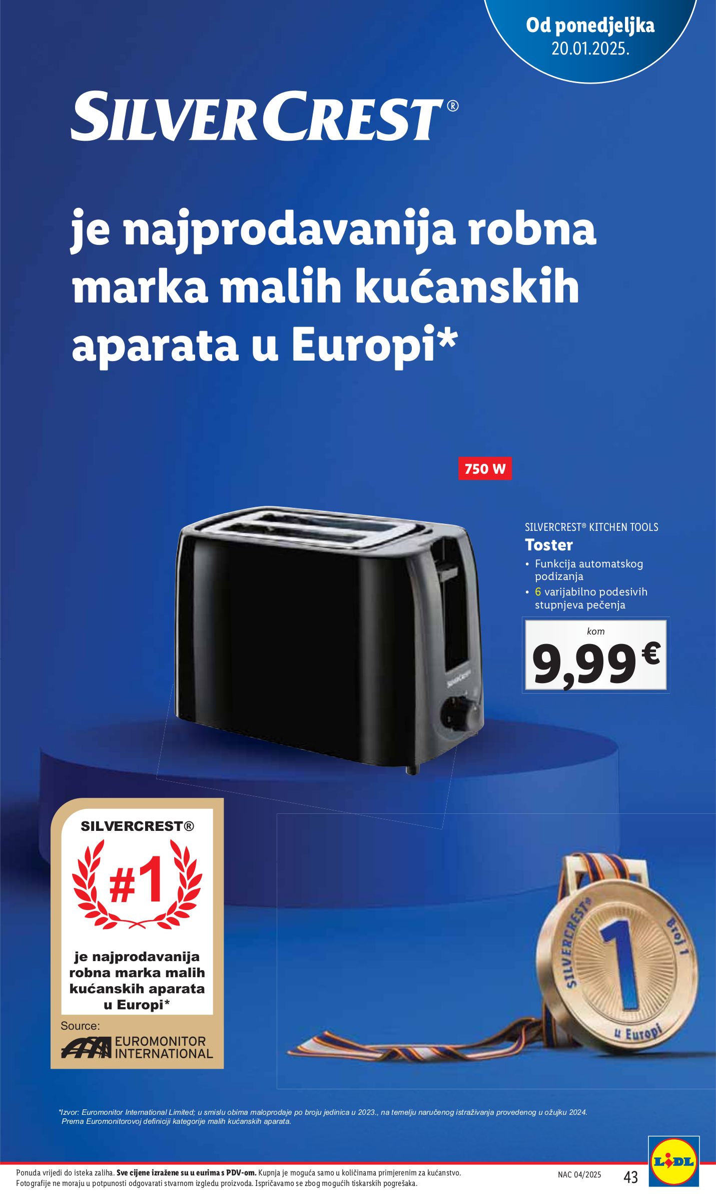 lidl - Lidl katalog vrijedi od 20.01. do 25.01. - page: 43