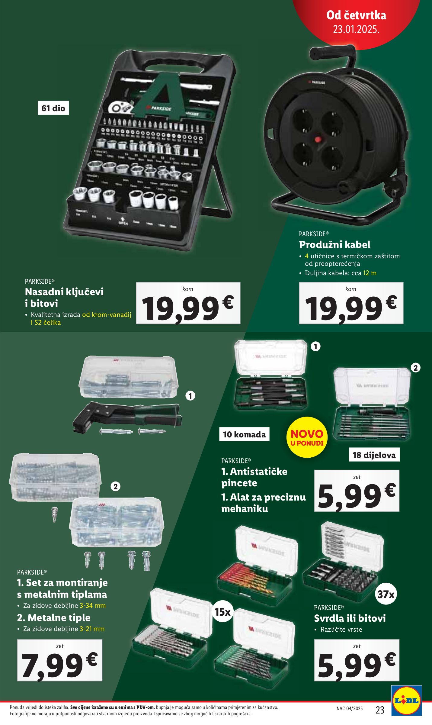 lidl - Lidl katalog vrijedi od 23.01. do 25.01. - page: 23