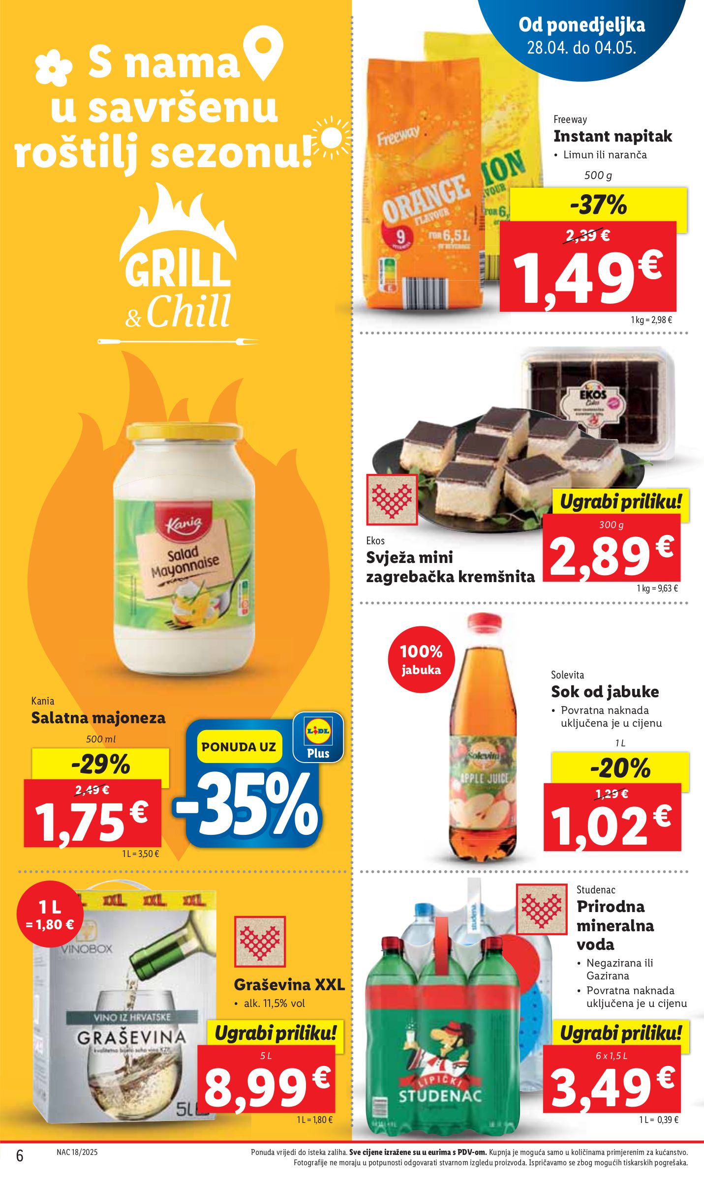 lidl - Lidl katalog vrijedi od 28.04. do 04.05. - page: 6 lidl - Lidl katalog vrijedi od 28.04. do 04.05. - page: 6